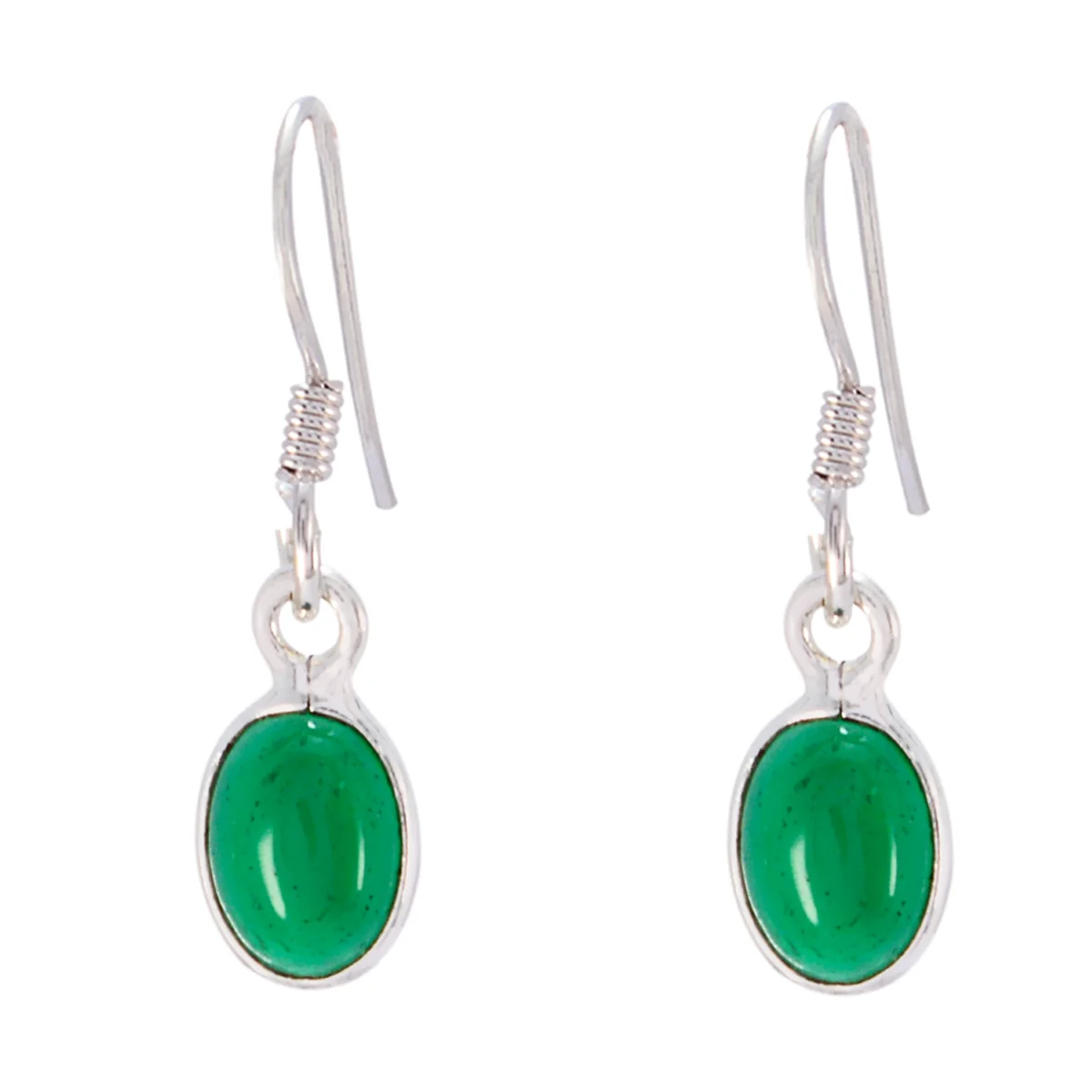 Green Onyx Australian Antonia multiple Dangle Green 92.5 Silver Earring