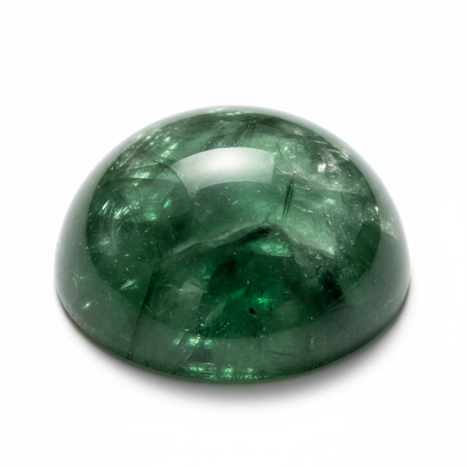 Green Tourmaline 10PC Tiny 4x4 MM Round Cabochon Green Shine semi Precious Loose Gemstones - Image 2