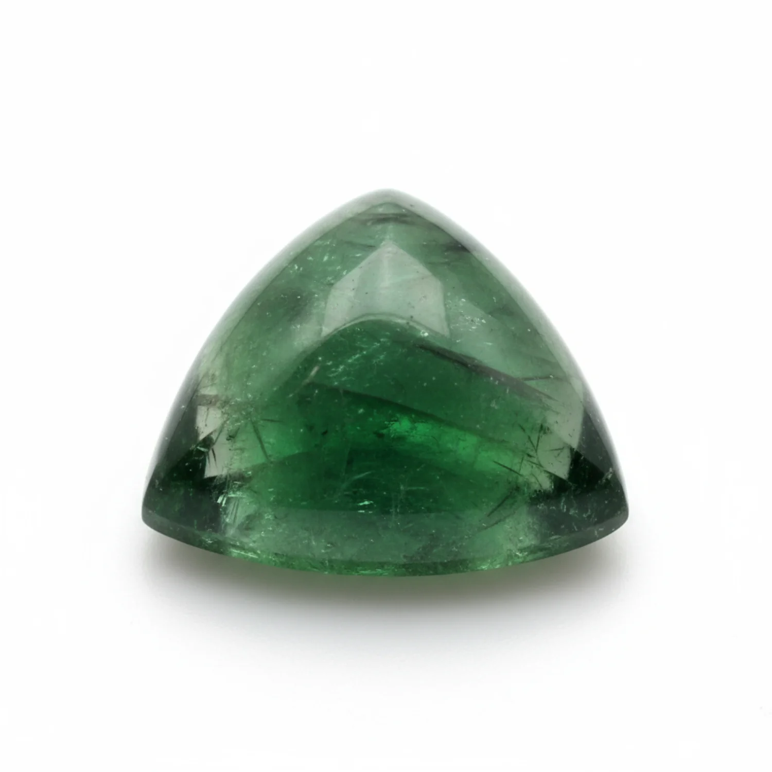 Green Tourmaline 10PC Tiny 4x4 MM Triangle Cabochon Green Pure semi Precious Precious Gemstone