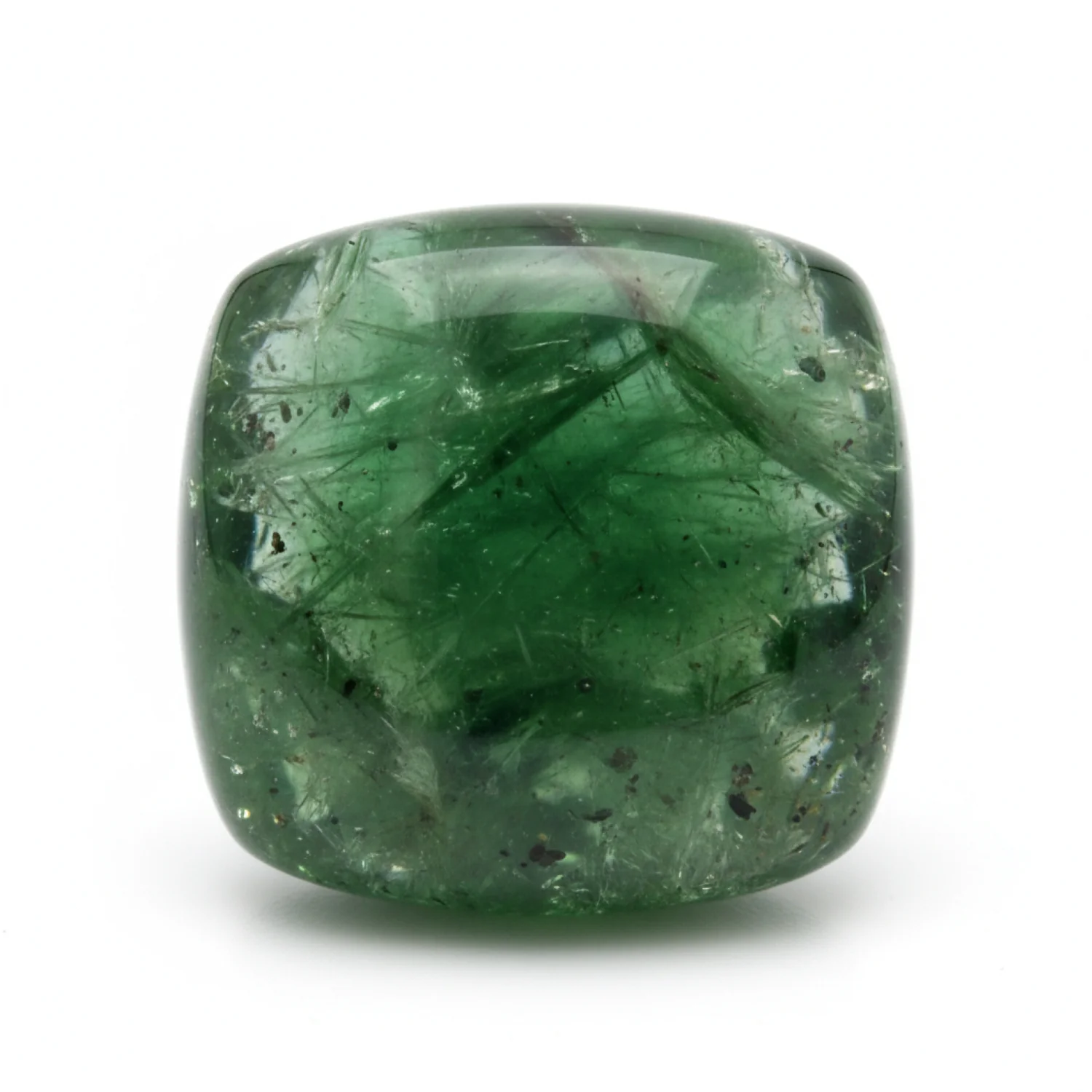 Green Tourmaline 10PC Tiny 5x5 MM Cushion Cabochon Green Fiery semi Precious Semi Precious Gemstone - Image 2
