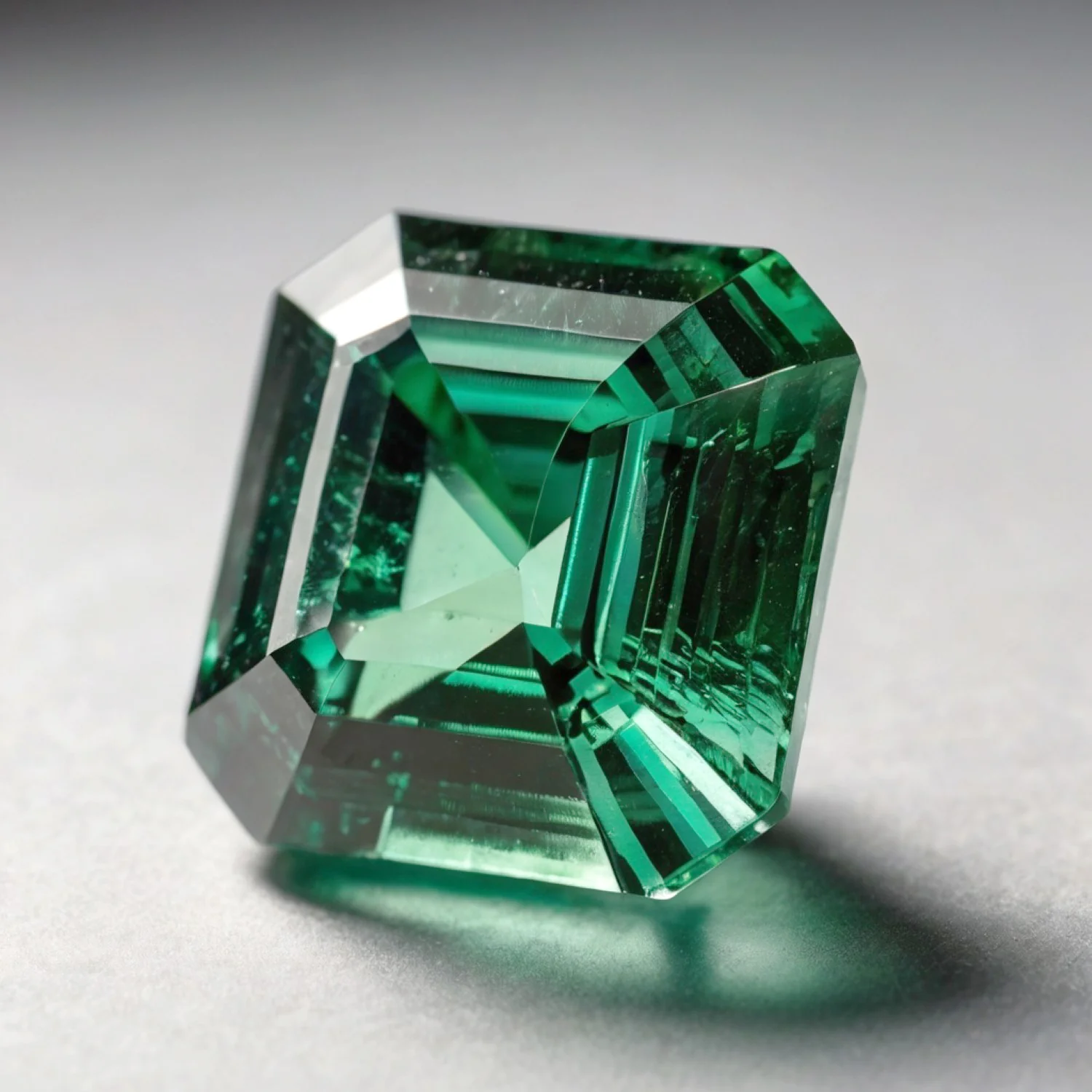Green Tourmaline 1PC Chunky 15x15 MM Square Faceted Green Superior Semi Precious Gems - Image 2