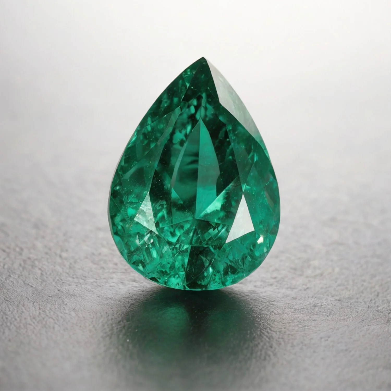 Green Tourmaline 1PC Large 10x12 MM Pear Faceted Green Fine Semi Precious Gems - Image 2