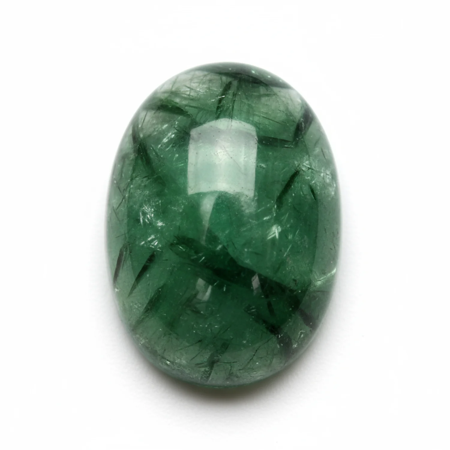 Green Tourmaline 1PC Medium 8x10 MM Oval Cabochon Green Genuine semi Precious Loose Gems - Image 2