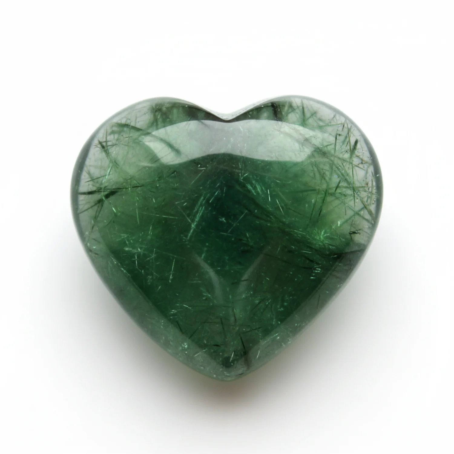Green Tourmaline 1PC Medium 9x9 MM Heart Cabochon Green Pure semi Precious Loose Gemstones - Image 2