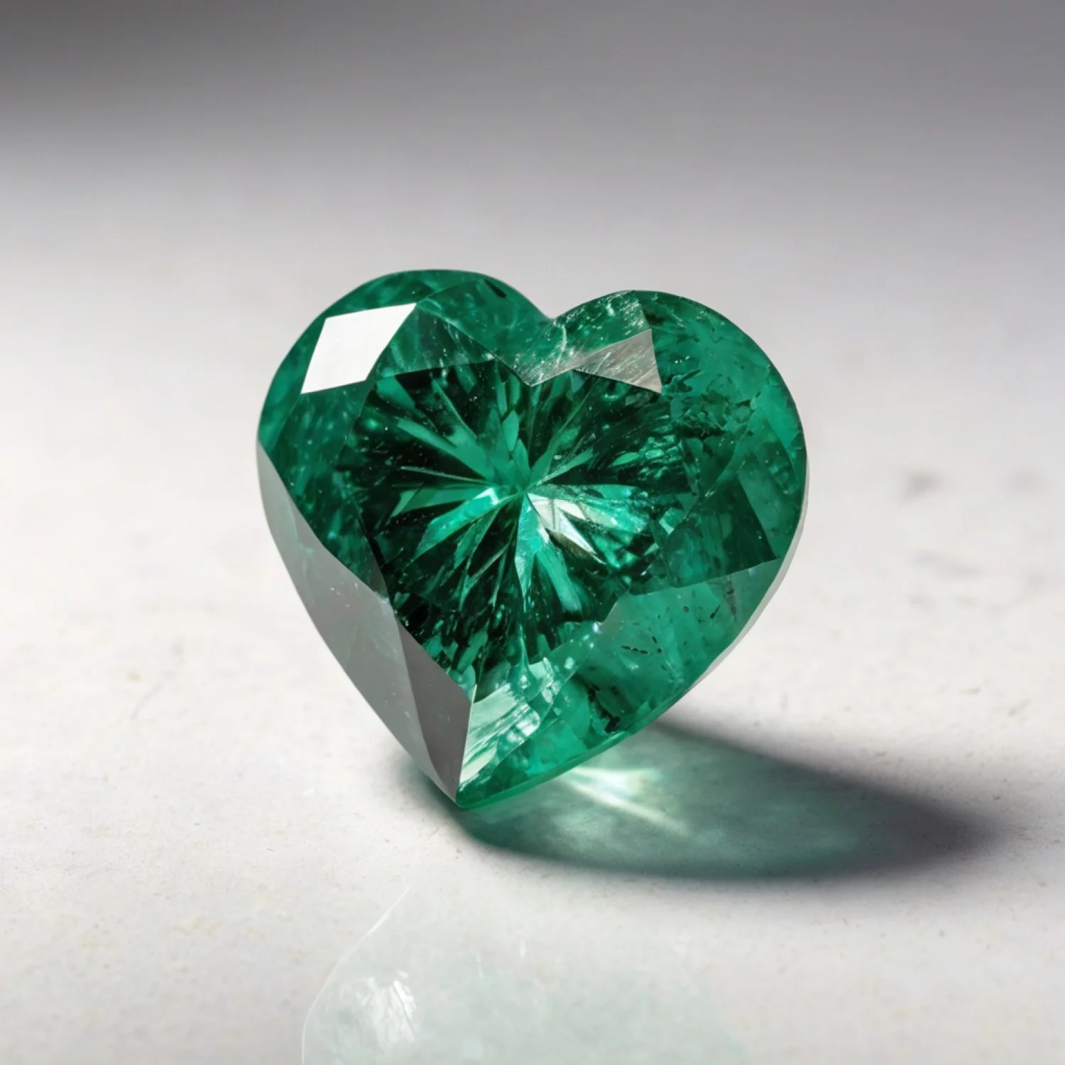 Green Tourmaline 1PC Small 7x7 MM Heart Faceted Green Splendid Semi Precious Gems - Image 2