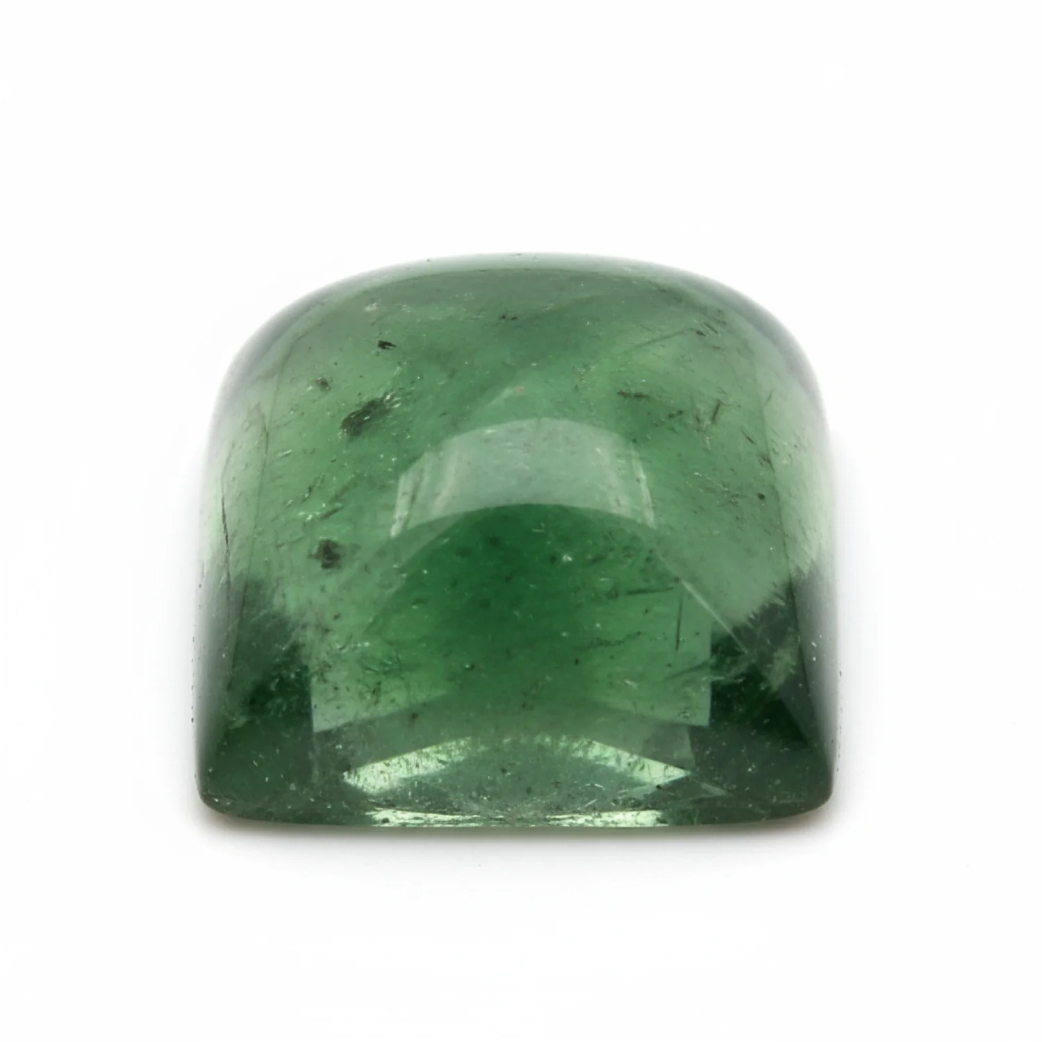 Green Tourmaline 1PC Small 8x8 MM Square Cabochon Green Fine semi Precious Gems - Image 2