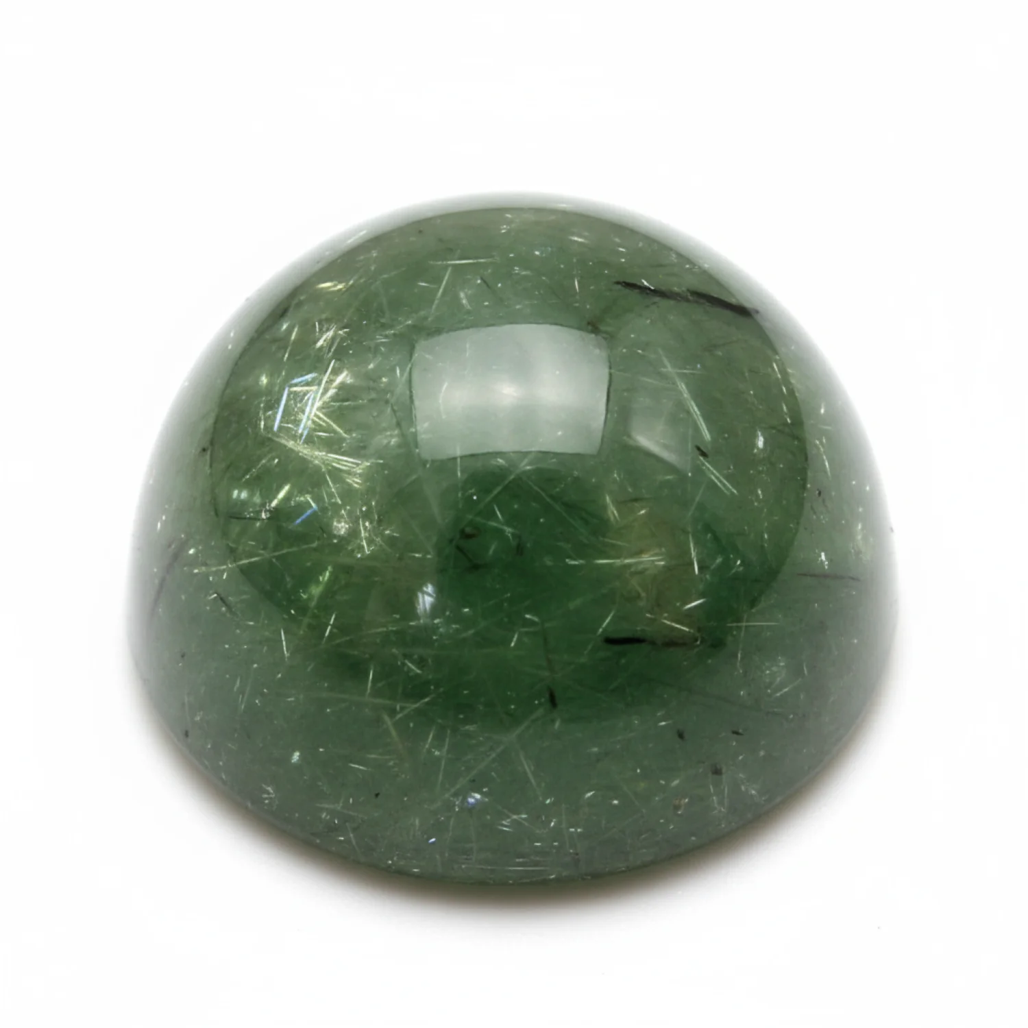 Green Tourmaline 1PC Tiny 6x6 MM Round Cabochon Green High-Quality semi Precious Precious Gemstone - Image 2