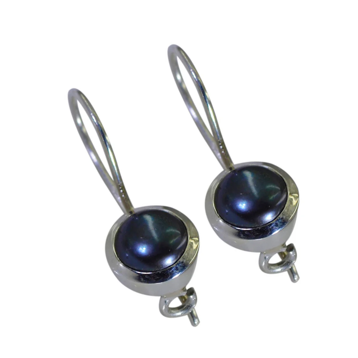 Grey Pearl Spanish Jia multiple Dangle Gray 925 Silver Earring - Image 2