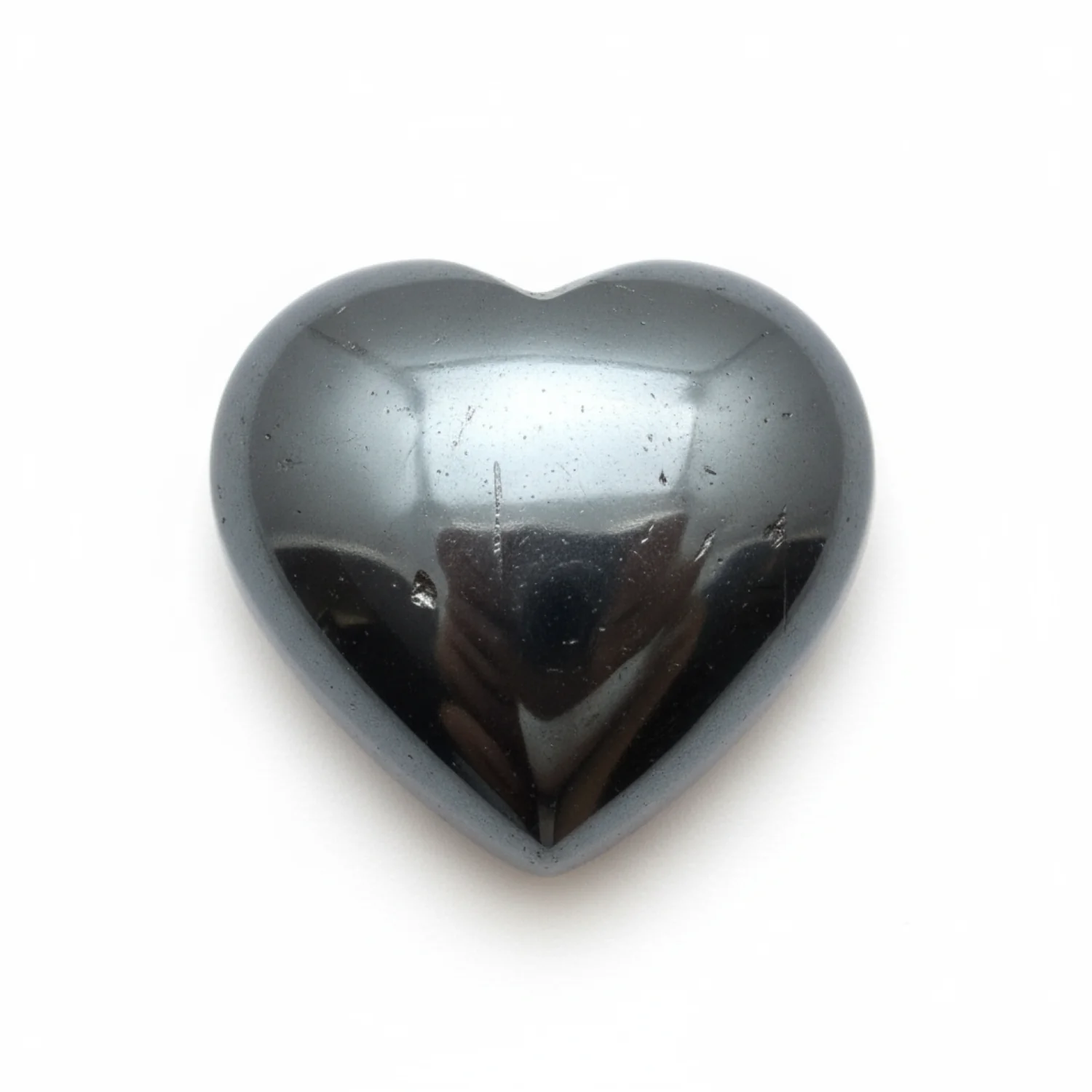 Hematite (Gunmetal) 1PC Medium 9x9 MM Heart Cabochon Gray Fine semi Precious Gems - Image 2