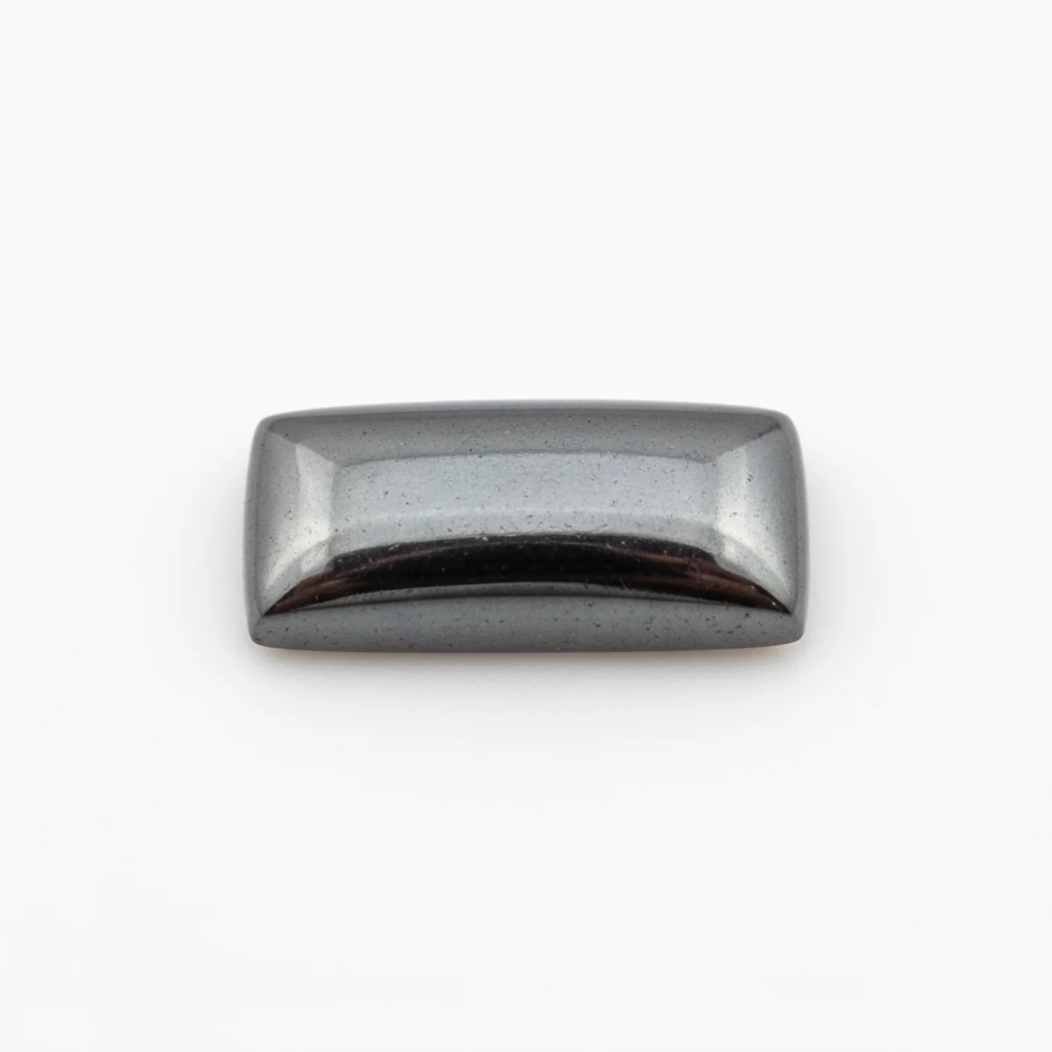 Hematite (Gunmetal) 1PC Small 6x12 MM Baguette Cabochon Gray Fiery semi Precious Semi Precious Gemstone