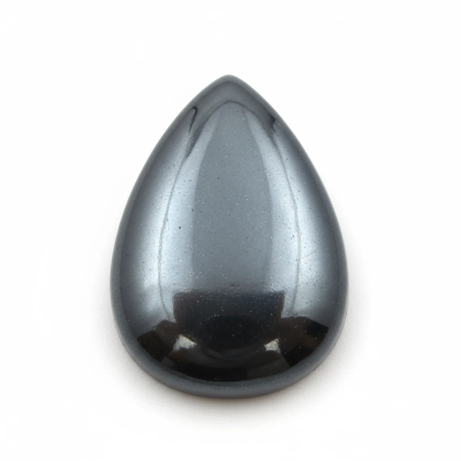 Hematite (Gunmetal) 1PC Tiny 5x7 MM Pear Cabochon Gray Fine semi Precious Gems - Image 2