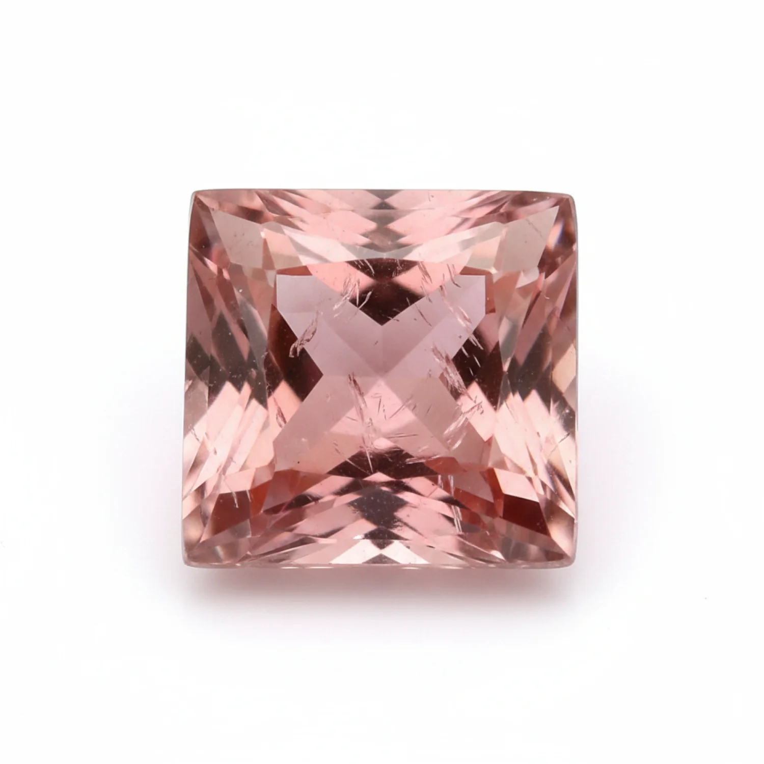 Hessonite Garnet (Gomed) 10PC Tiny 4x4 MM Square Faceted Red Brilliant Precious Loose Gemstones - Image 2