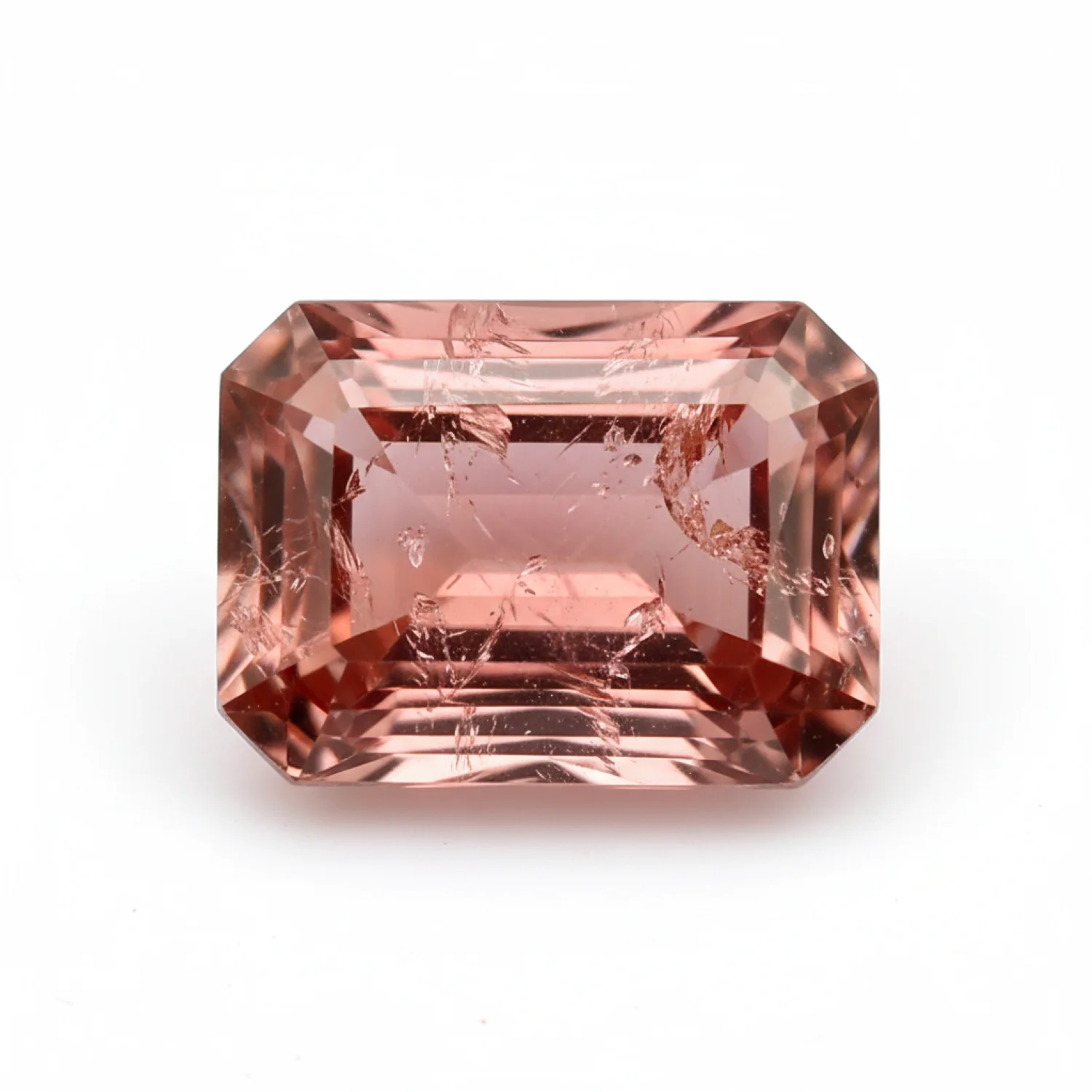 Hessonite Garnet (Gomed) 1PC Large 10x12 MM Emerald Faceted Red Luster Precious Loose Gems - Image 2