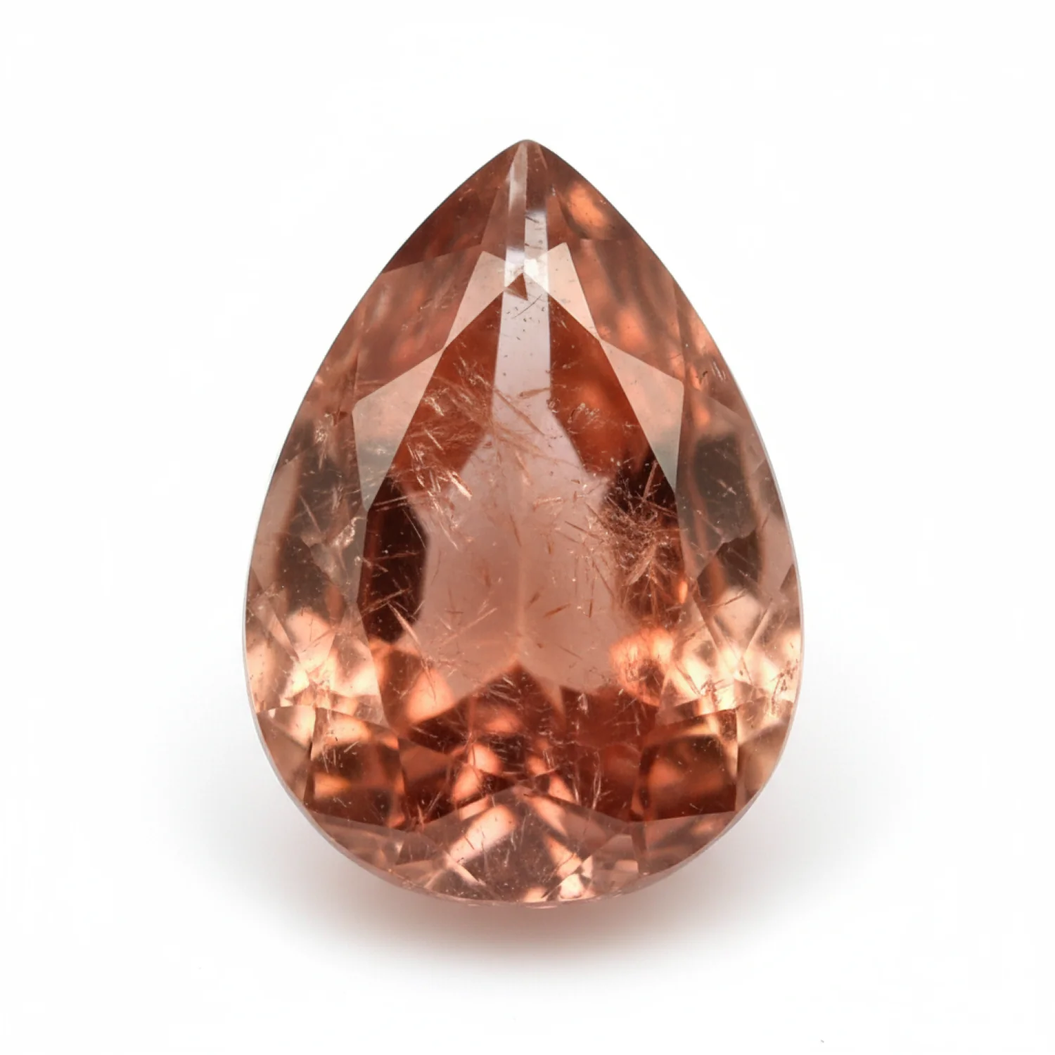 Hessonite Garnet (Gomed) 1PC Large 8x12 MM Pear Faceted Red Fine Precious Loose Gemstone