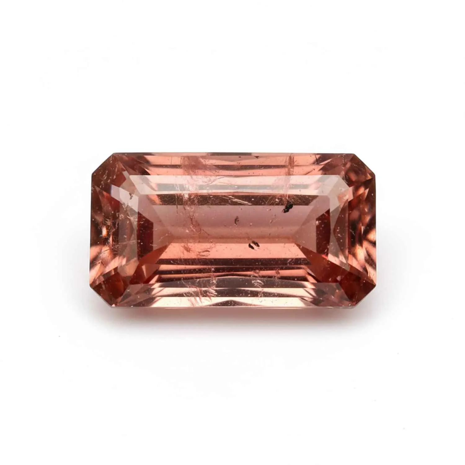 Hessonite Garnet (Gomed) 1PC Medium 7x14 MM Baguette Faceted Red Luster Precious Loose Gemstones
