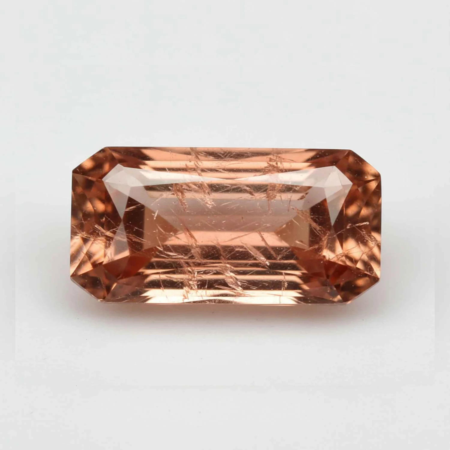 Hessonite Garnet (Gomed) 1PC Medium 7x14 MM Baguette Faceted Red Luster Precious Loose Gemstones - Image 2