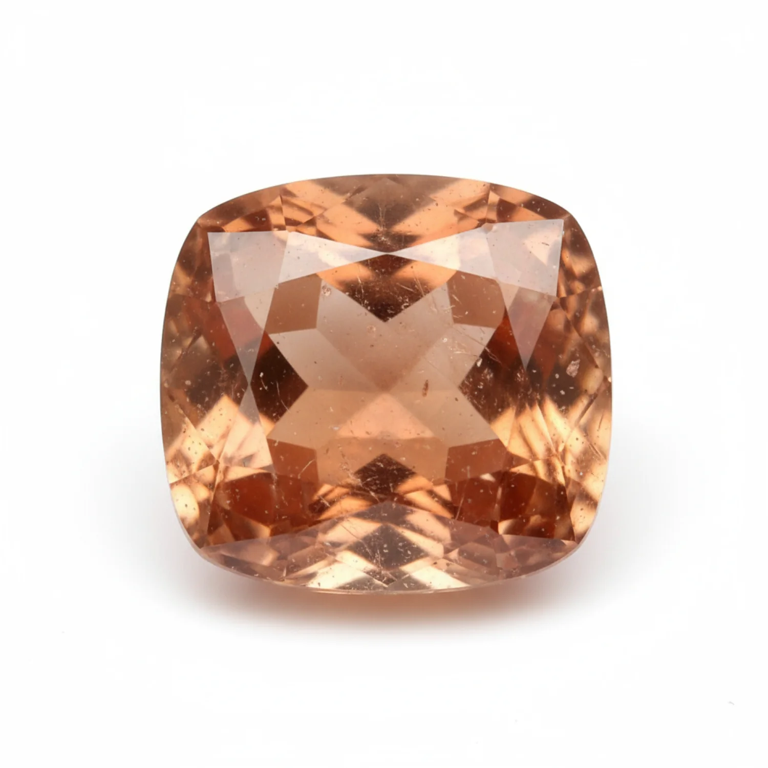 Hessonite Garnet (Gomed) 1PC Small 7x7 MM Cushion Faceted Red Splendid Precious Loose Gemstone - Image 2
