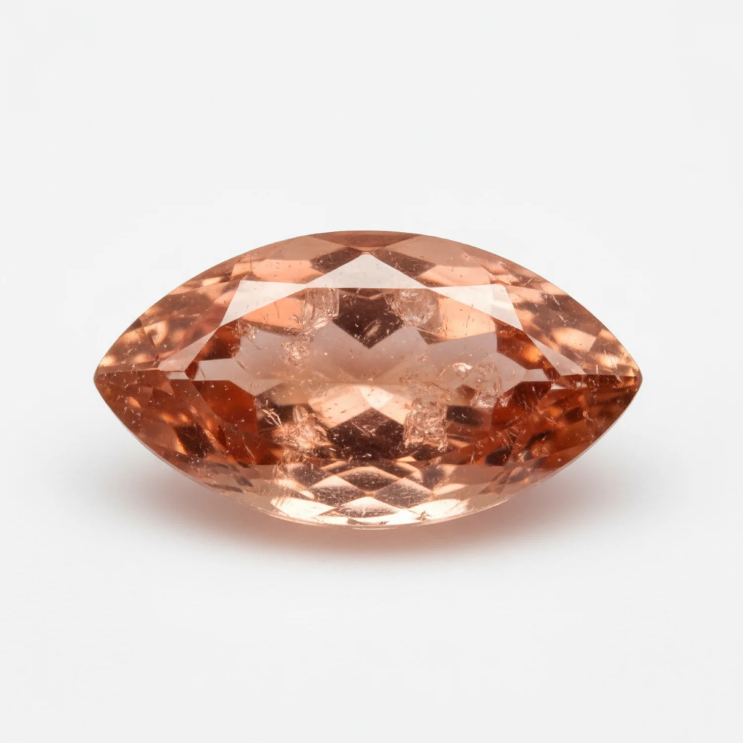 Hessonite Garnet (Gomed) 1PC Tiny 4x8 MM Marquise Faceted Red Natural Precious Loose Gemstone