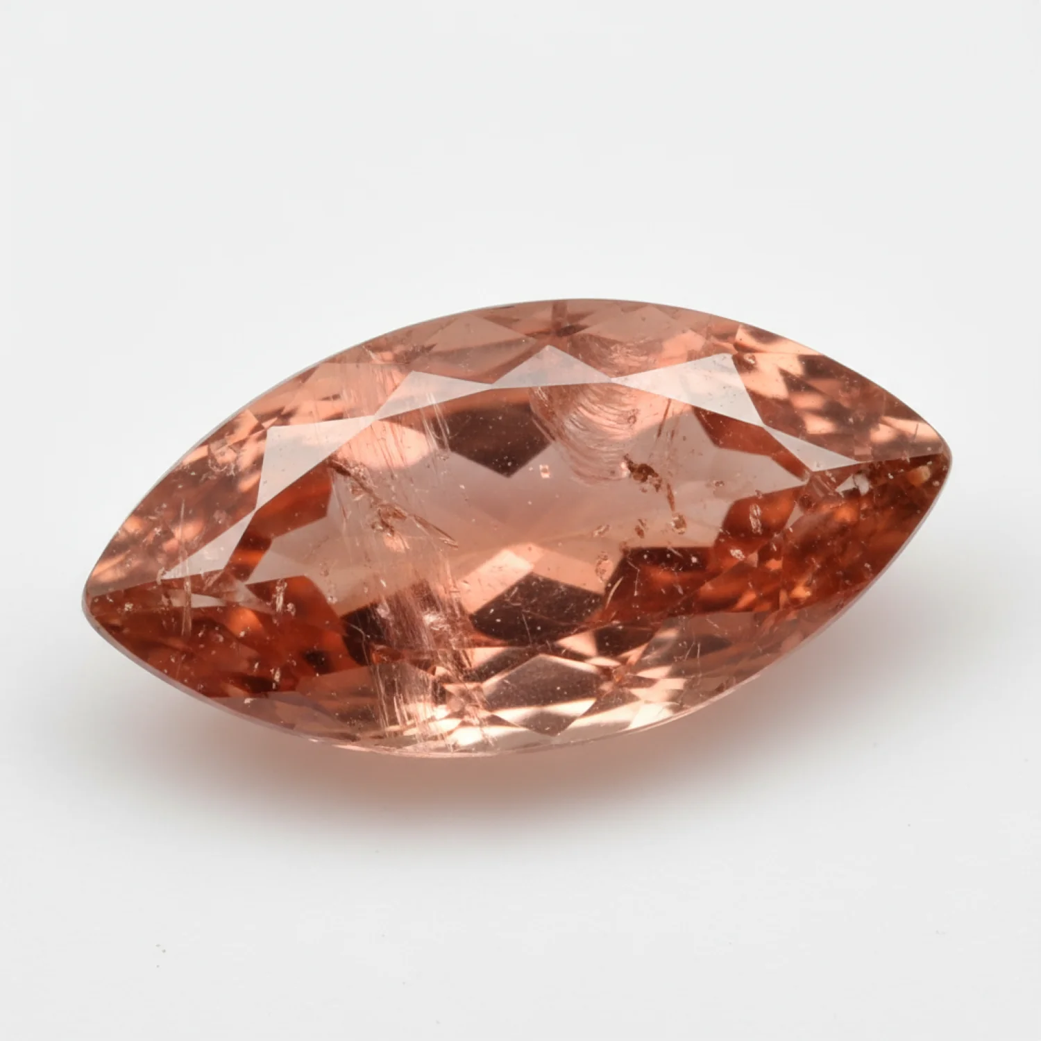 Hessonite Garnet (Gomed) 1PC Tiny 4x8 MM Marquise Faceted Red Natural Precious Loose Gemstone - Image 2