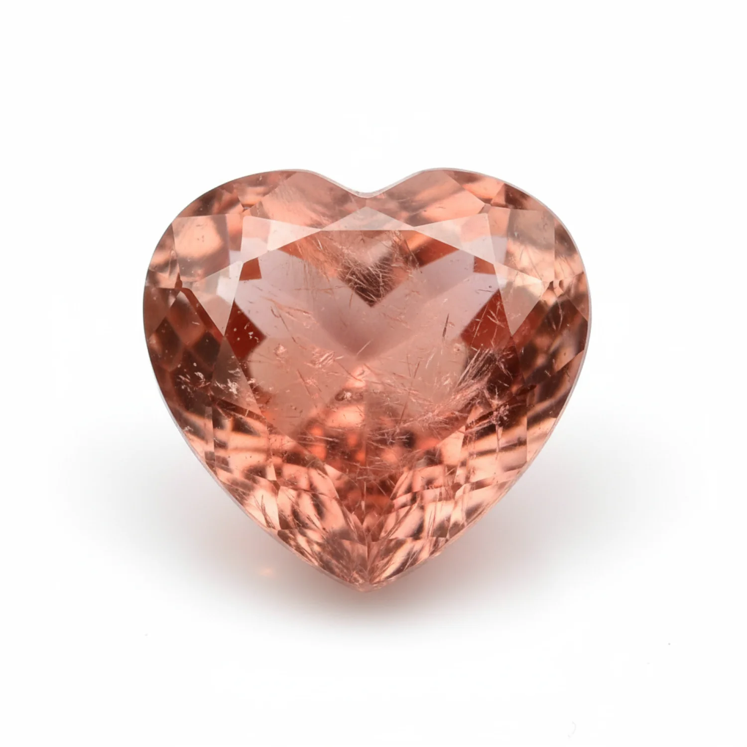 Hessonite Garnet (Gomed) 1PC Tiny 5x5 MM Heart Faceted Red Sparkling Precious Gems - Image 2