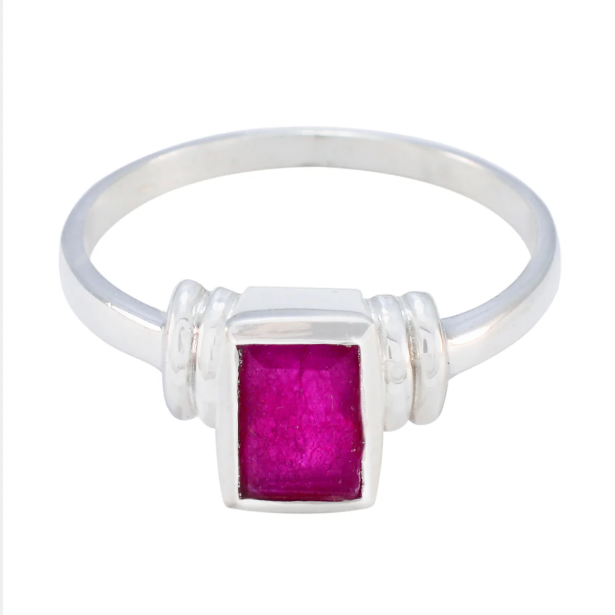 Indian Ruby Solitaire Turkish 92.5 Silver Red Gems Whisper-thin Graceful Ring Jewelry