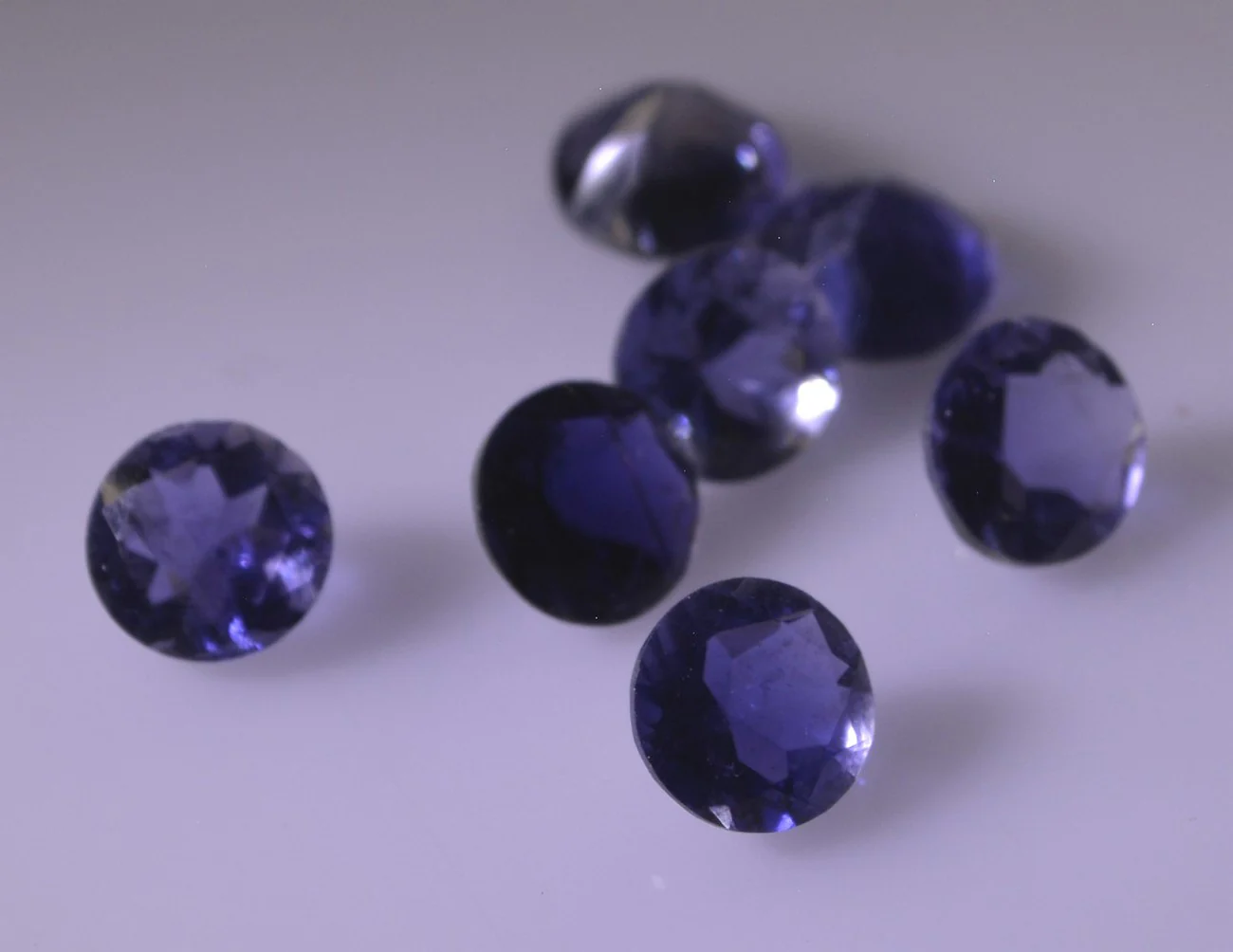 Iolite 1PC Chunky 14x14 MM Round Faceted Blue Genuine Semi Precious Loose Gemstones - Image 4