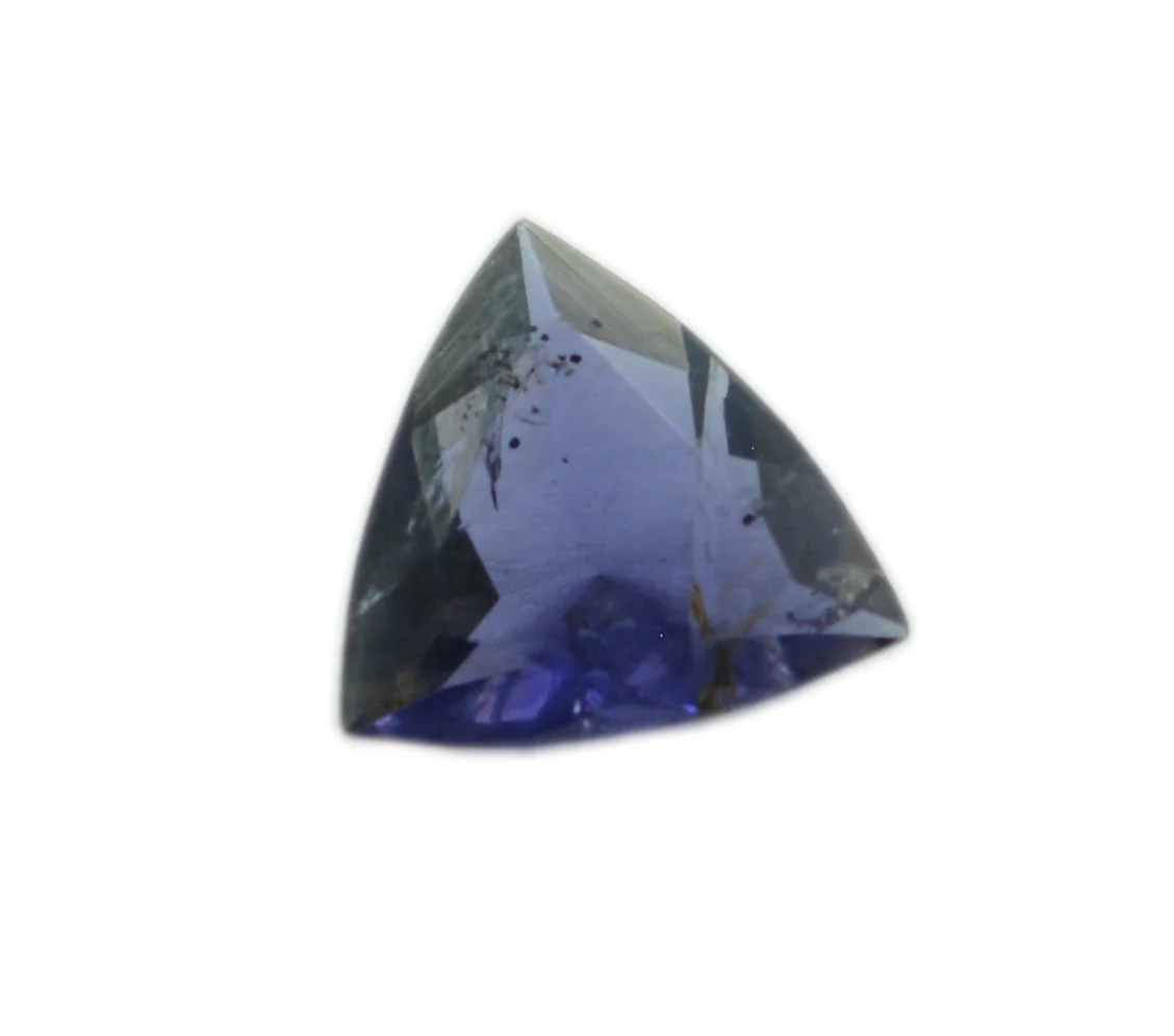 Iolite 1PC Chunky 14x14 MM Triangle Faceted Blue Genuine Semi Precious Loose Gemstones - Image 4