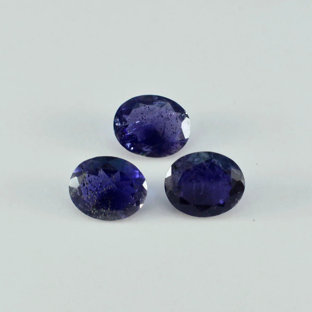 Iolite 1PC Large 10x12 MM Oval Faceted Blue Fiery Semi Precious Gems