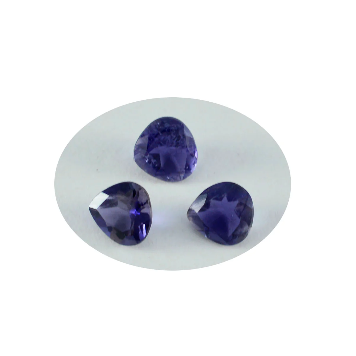 Iolite 1PC Large 12x12 MM Heart Faceted Blue High-Quality Semi Precious Loose Gems - Image 2