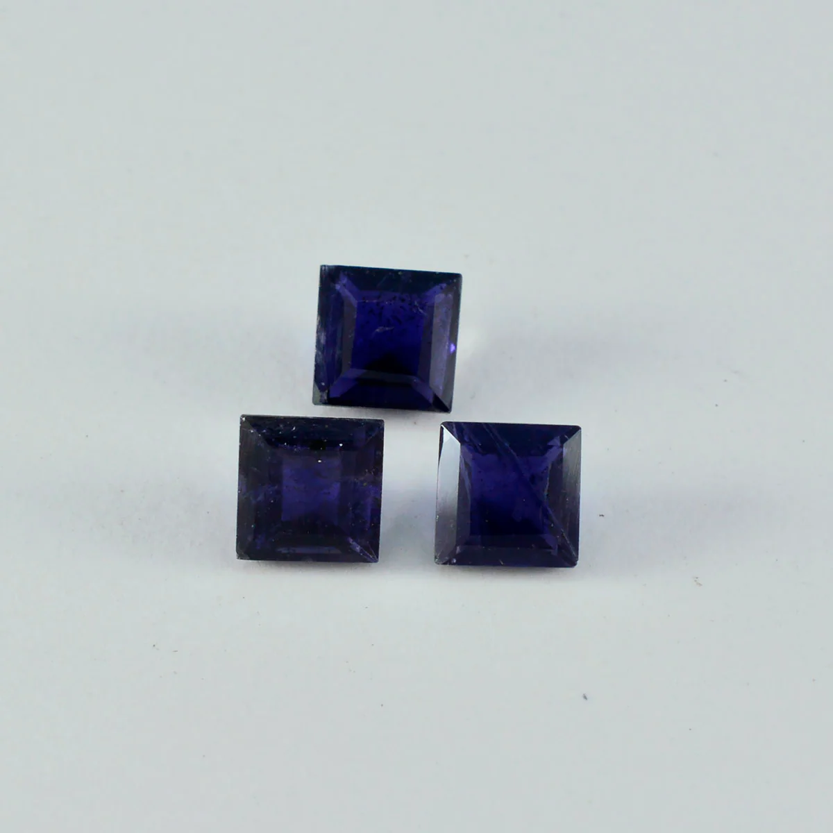Iolite 1PC Large 12x12 MM Square Faceted Blue High-Quality Semi Precious Loose Gems - Image 3