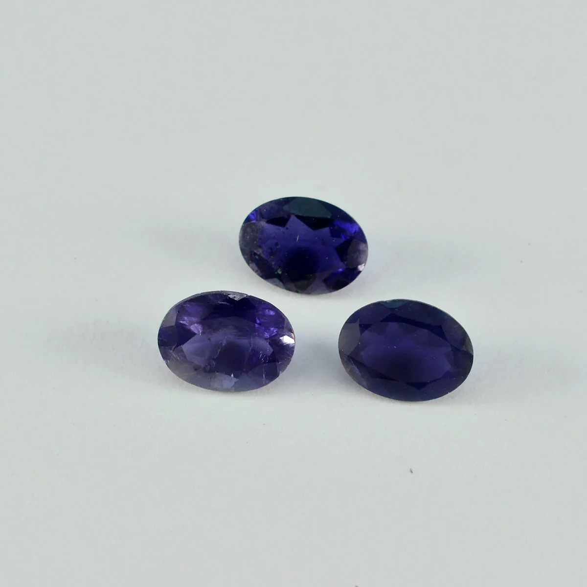 Iolite 1PC Large 8x12 MM Oval Faceted Blue Pure Semi Precious Loose Gemstones - Image 4