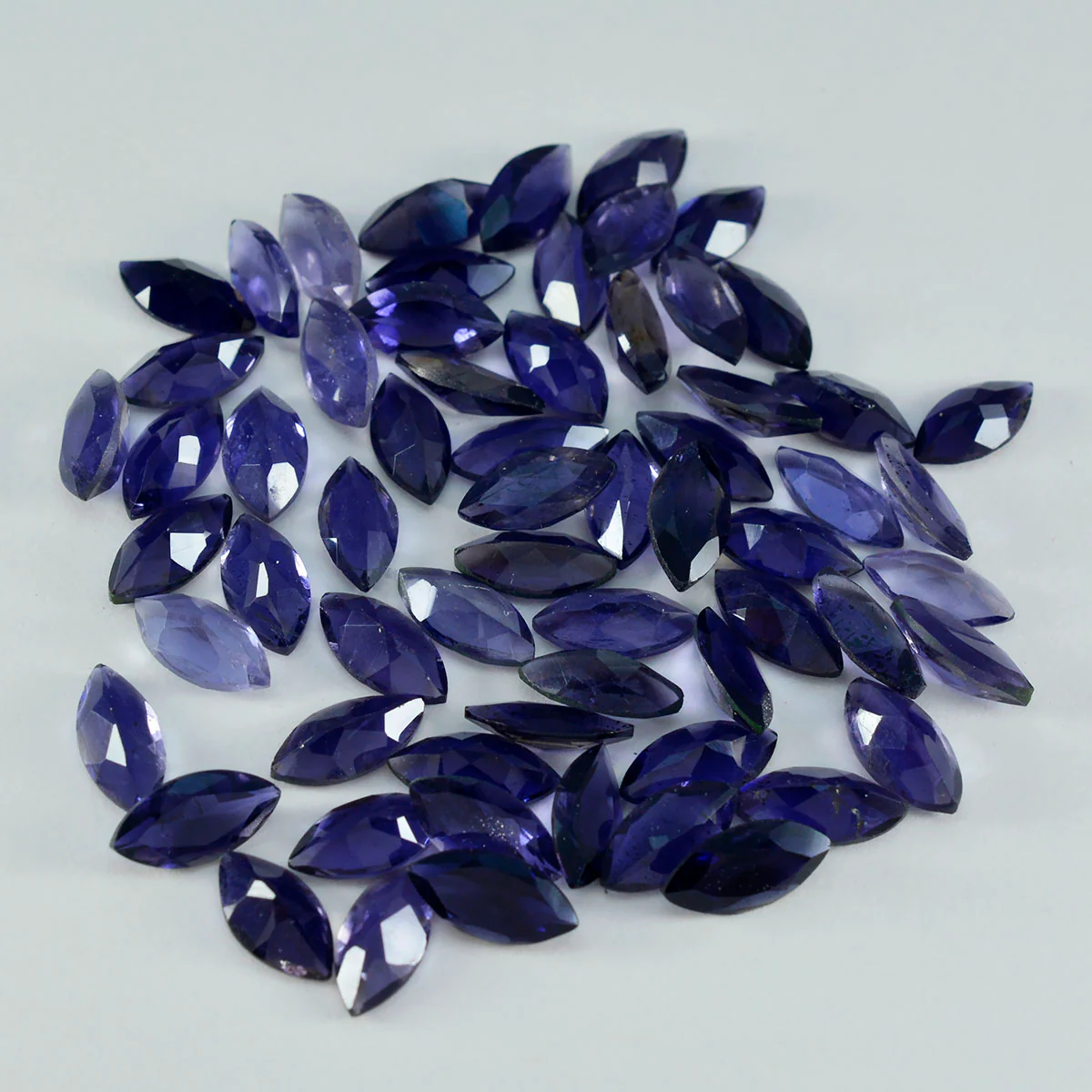 Iolite 1PC Large 8x16 MM Marquise Faceted Blue High-Quality Semi Precious Loose Gemstones - Image 4