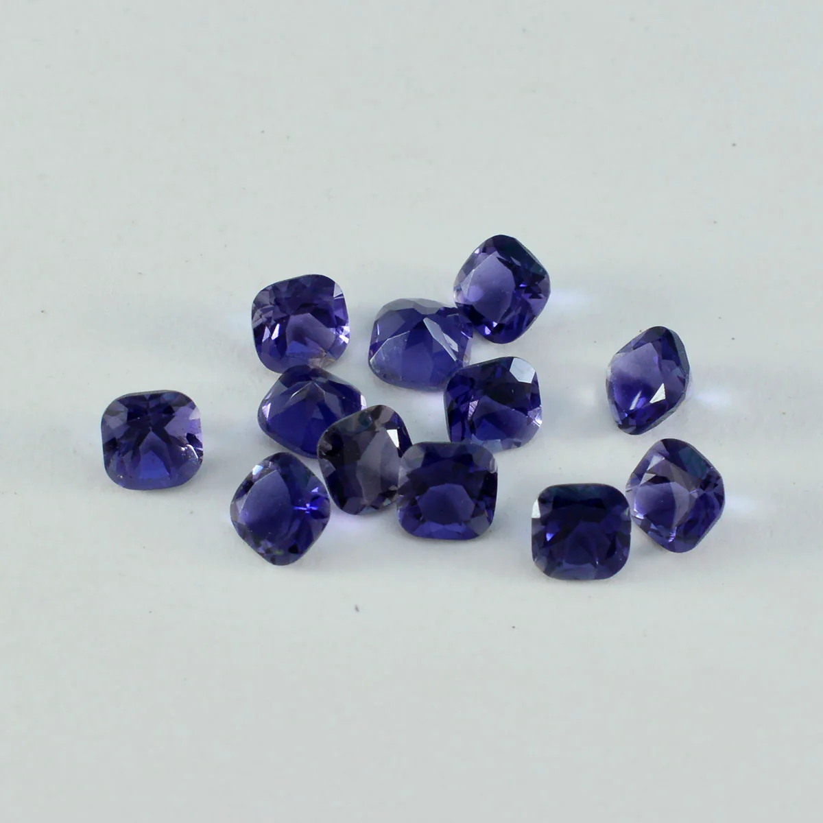 Iolite 1PC Medium 7x10 MM Emerald Faceted Blue Sparkling Semi Precious Gems - Image 2