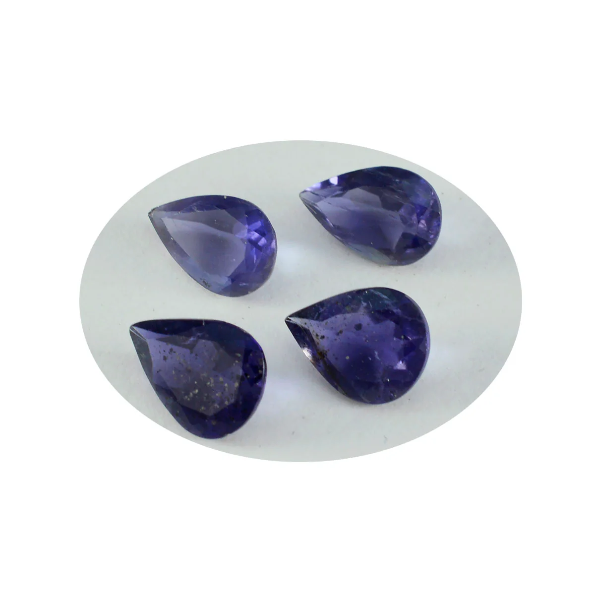 Iolite 1PC Medium 7x10 MM Pear Faceted Blue Lustrous Semi Precious Loose Gemstone - Image 2