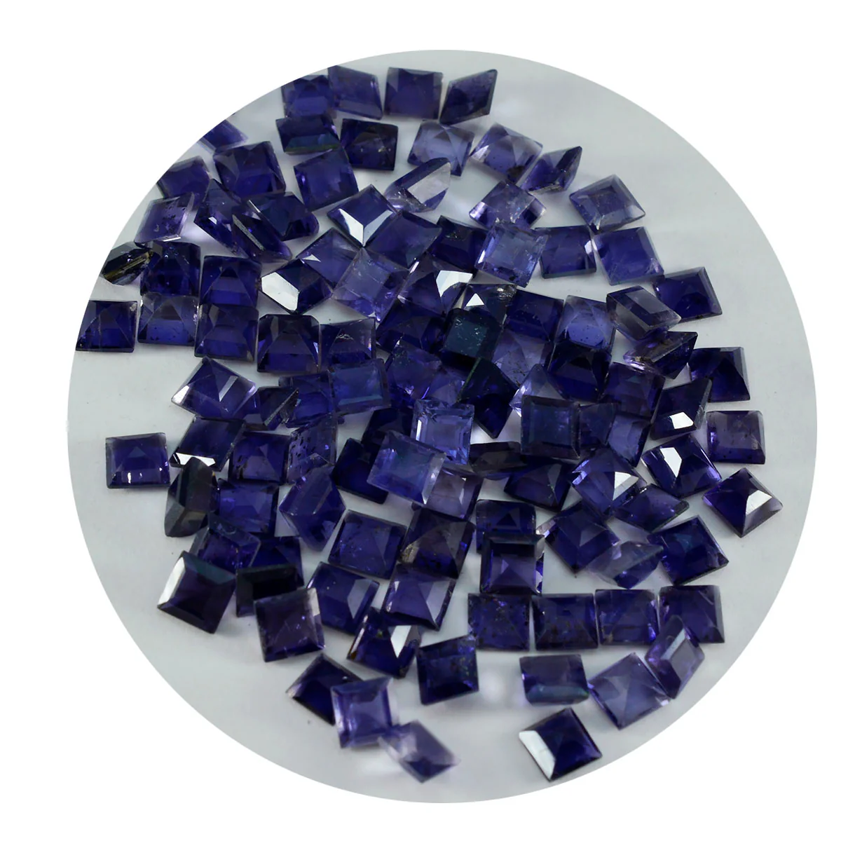 Iolite 1PC Medium 9x9 MM Square Faceted Blue Lustrous Semi Precious Loose Gemstone - Image 3