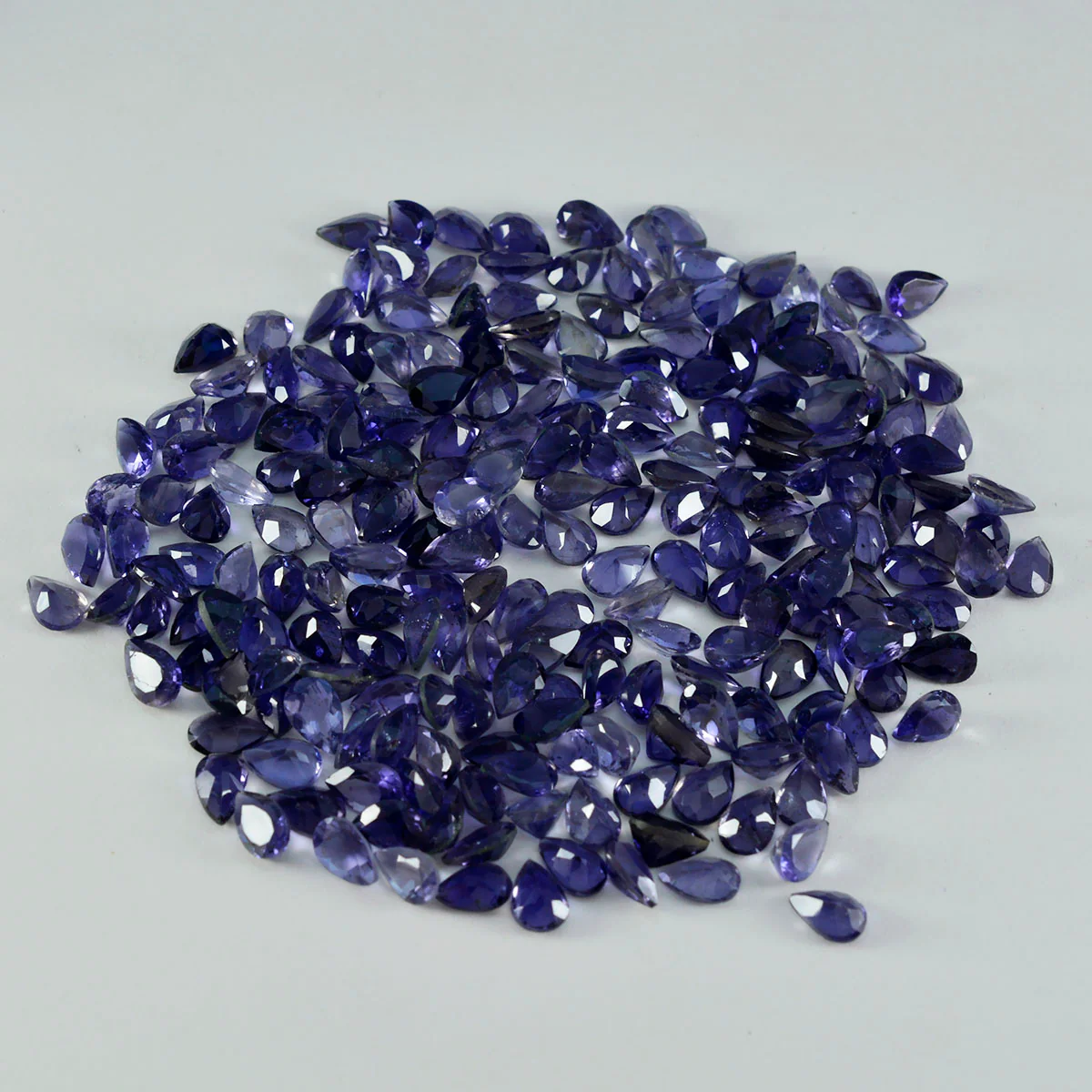 Iolite 1PC Tiny 4x6 MM Pear Faceted Blue Brilliant Semi Precious Loose Gems - Image 4