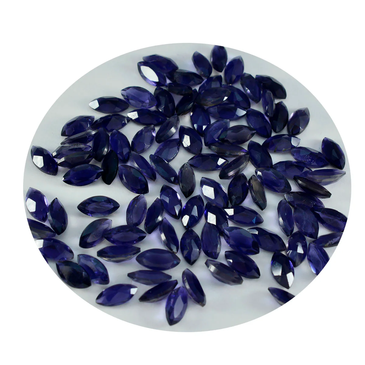 Iolite 1PC Tiny 4x8 MM Marquise Faceted Blue Luster Semi Precious Loose Gemstones