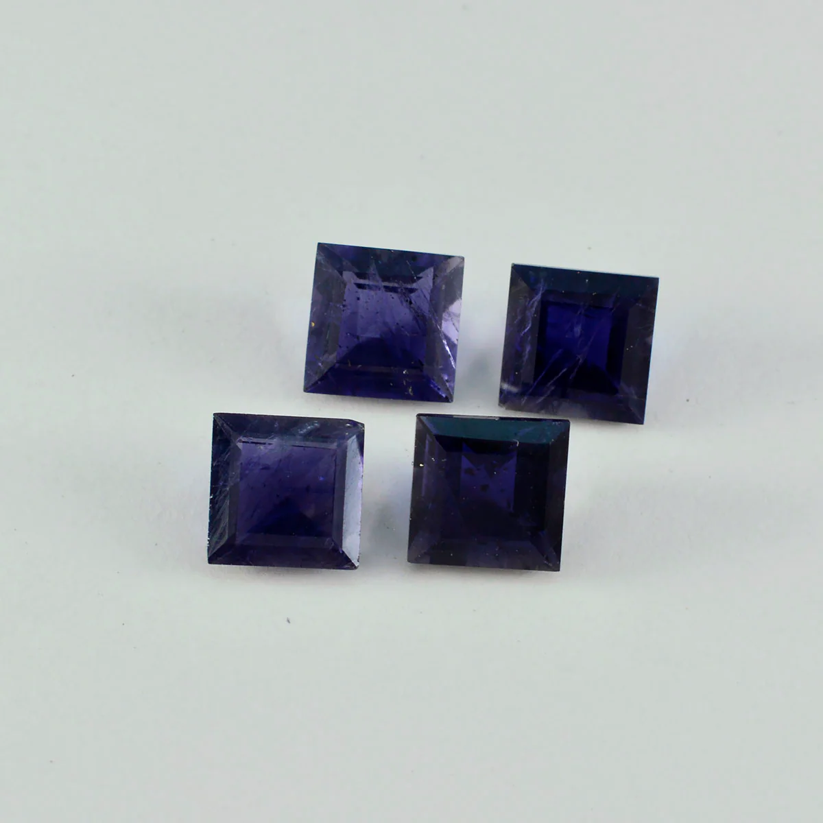 Iolite 1PC Tiny 6x6 MM Square Faceted Blue Polished Semi Precious Loose Gemstones - Image 2