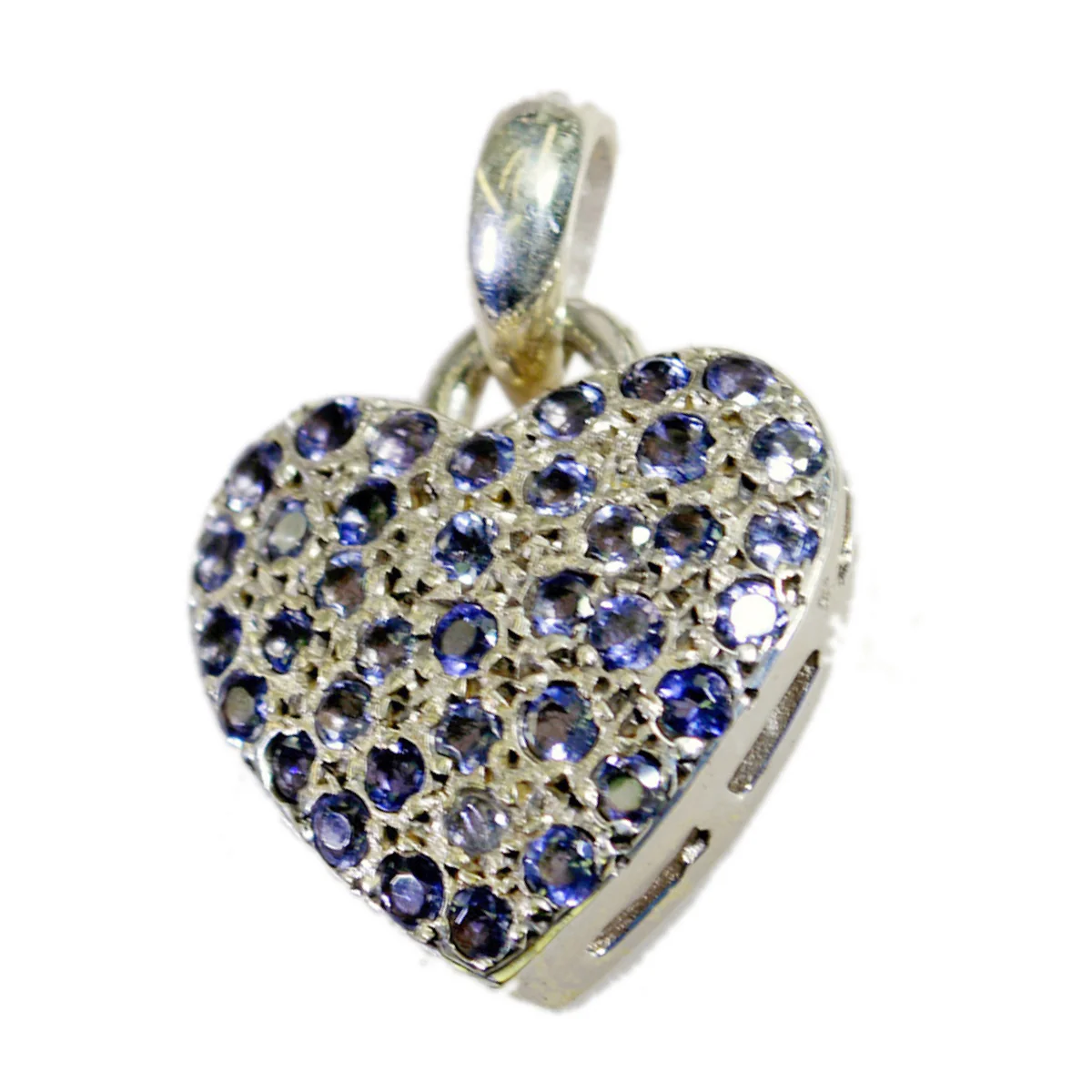Iolite Dainty African Sterling Silver multiple María Armor Blue Pendant Jewellery