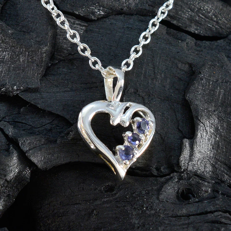 Iolite Delicate Latin American 925 Silver multiple Alice Feminine Blue Pendant Jewelry - Image 4