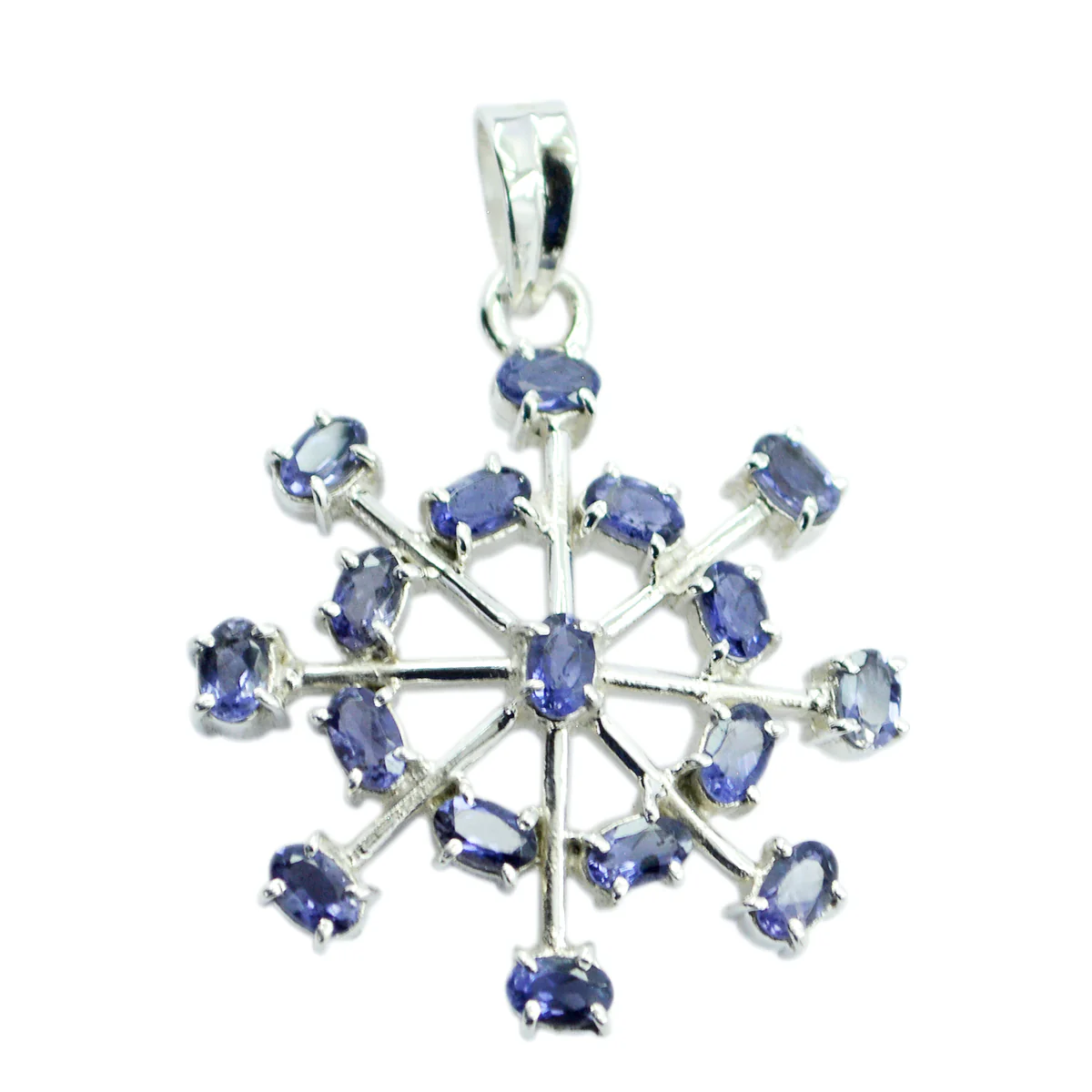 Iolite Eye-catching Moroccan 925 Silver multiple Dayana Contemporary Blue Pendant Jewelry - Image 2