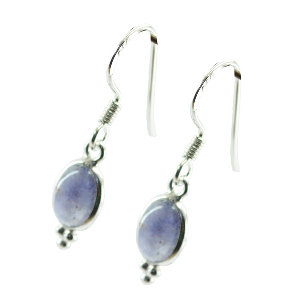 Iolite Italian Abigail multiple Dangle Blue Silver Earring - Image 2