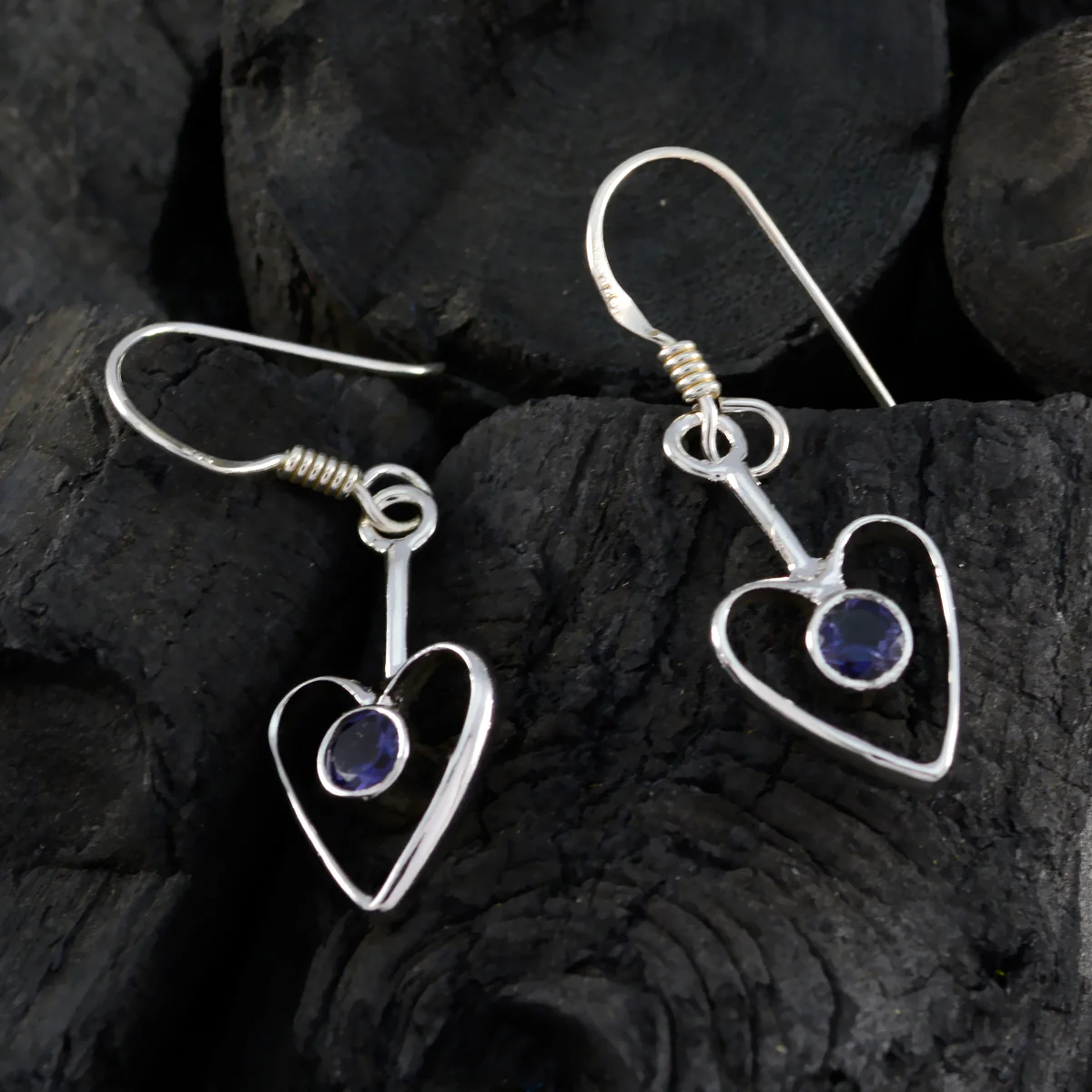 Iolite Russian Audrey multiple Dangle Blue 925 Sterling Silver Earring - Image 5