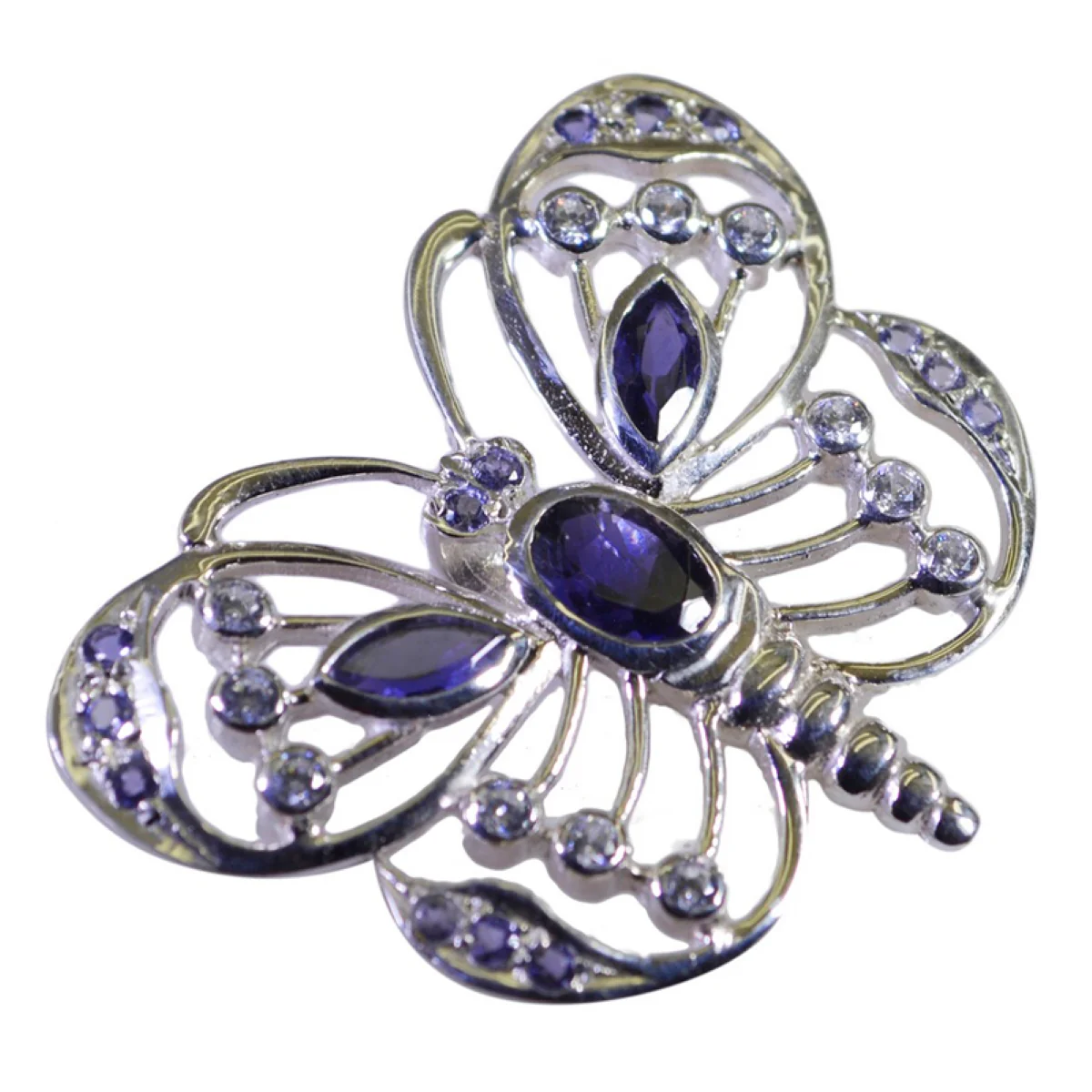 Iolite Whisper-thin Middle Eastern 925 Silver multiple Joaquina Engagement Blue Pendant Jewelry - Image 2