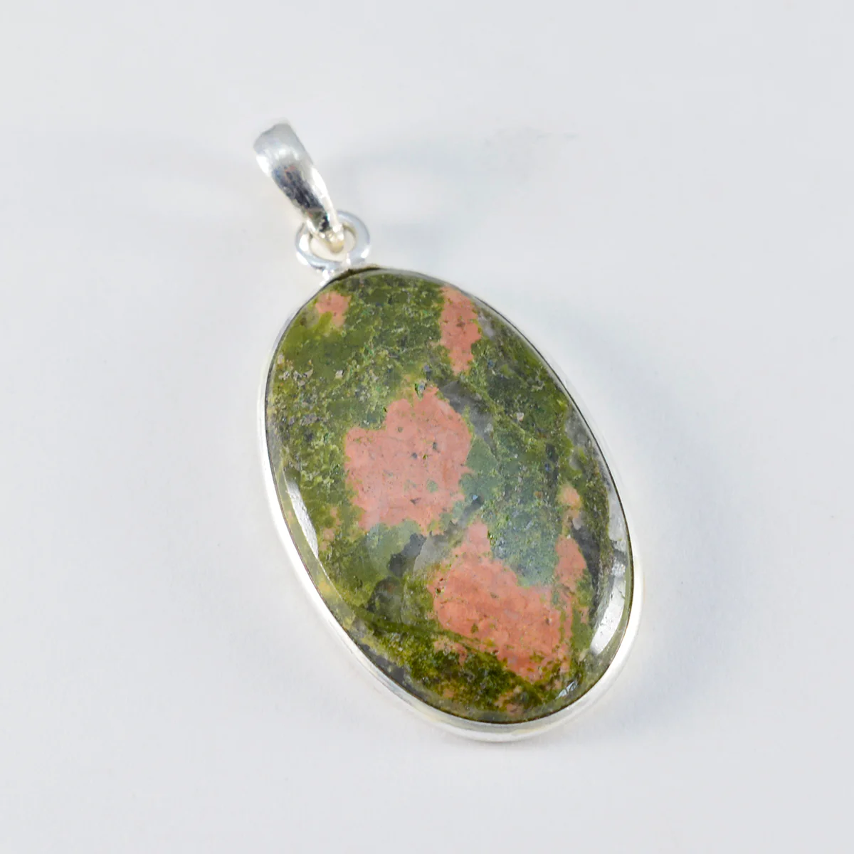 Jasper Essential Turkish Silver Solitaire Yasmine Glamorous Green Pendant Jewelry - Image 2