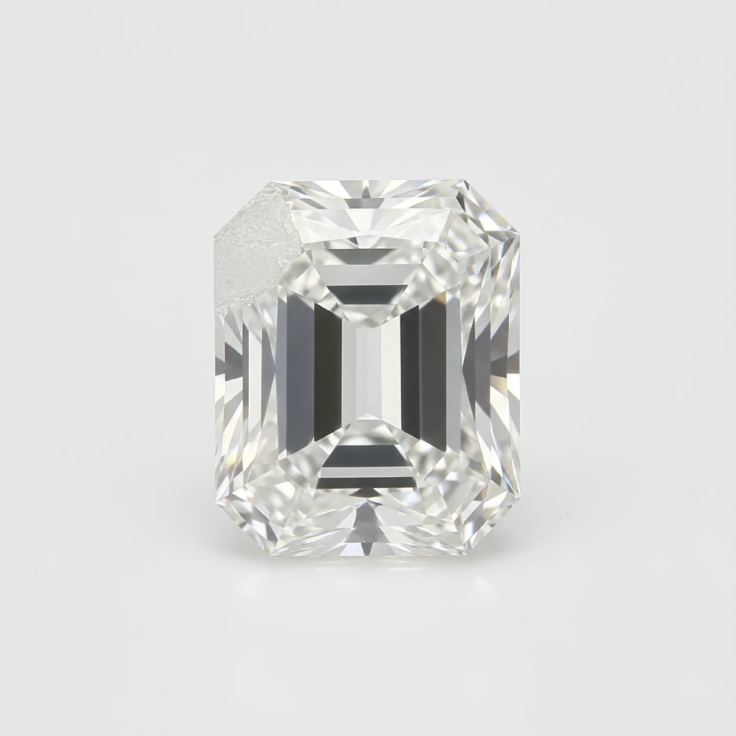 Lab Grown Diamond 1PC Chunky 13x18 MM Emerald Faceted White Sparkling Man Made Loose Gemstone - Image 2