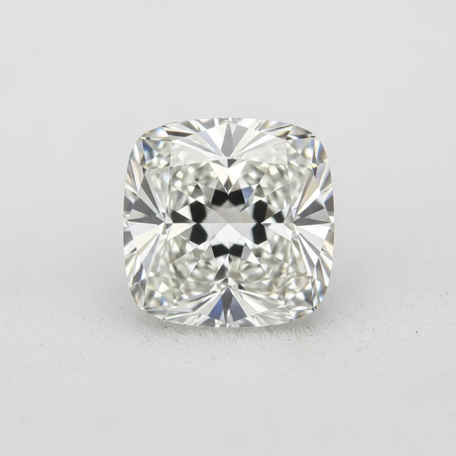 Lab Grown Diamond 1PC Chunky 16x16 MM Cushion Faceted White Pure Man Made Loose Gemstones - Image 2