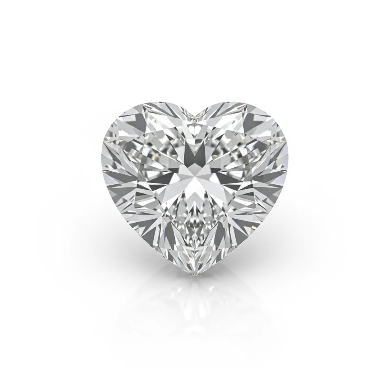 Lab Grown Diamond 1PC Large 10x10 MM Heart Faceted White Shine Man Made Loose Gems