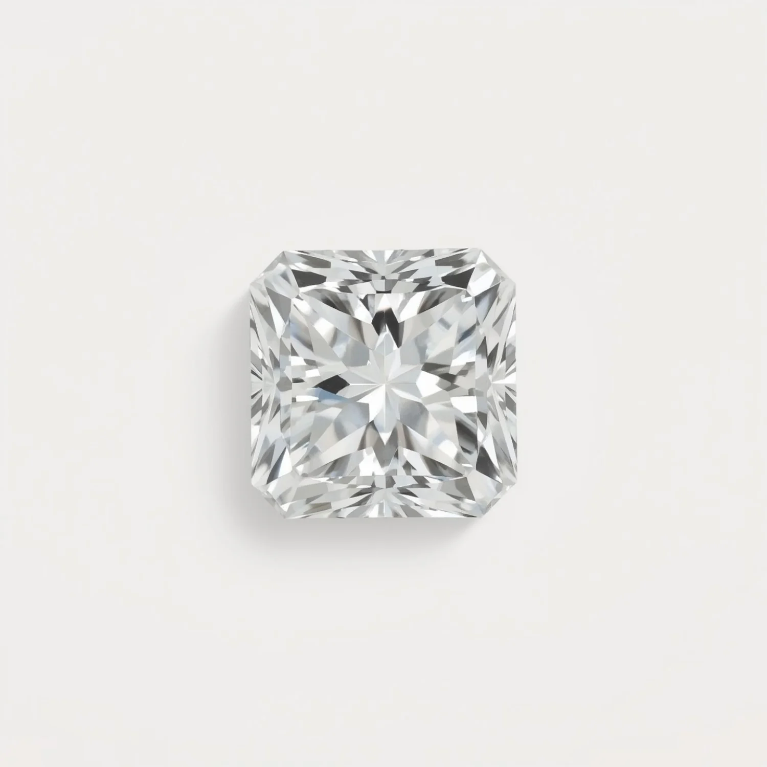 Lab Grown Diamond 1PC Large 11x11 MM Square Faceted White Fine Man Made Loose Gemstone - Image 2