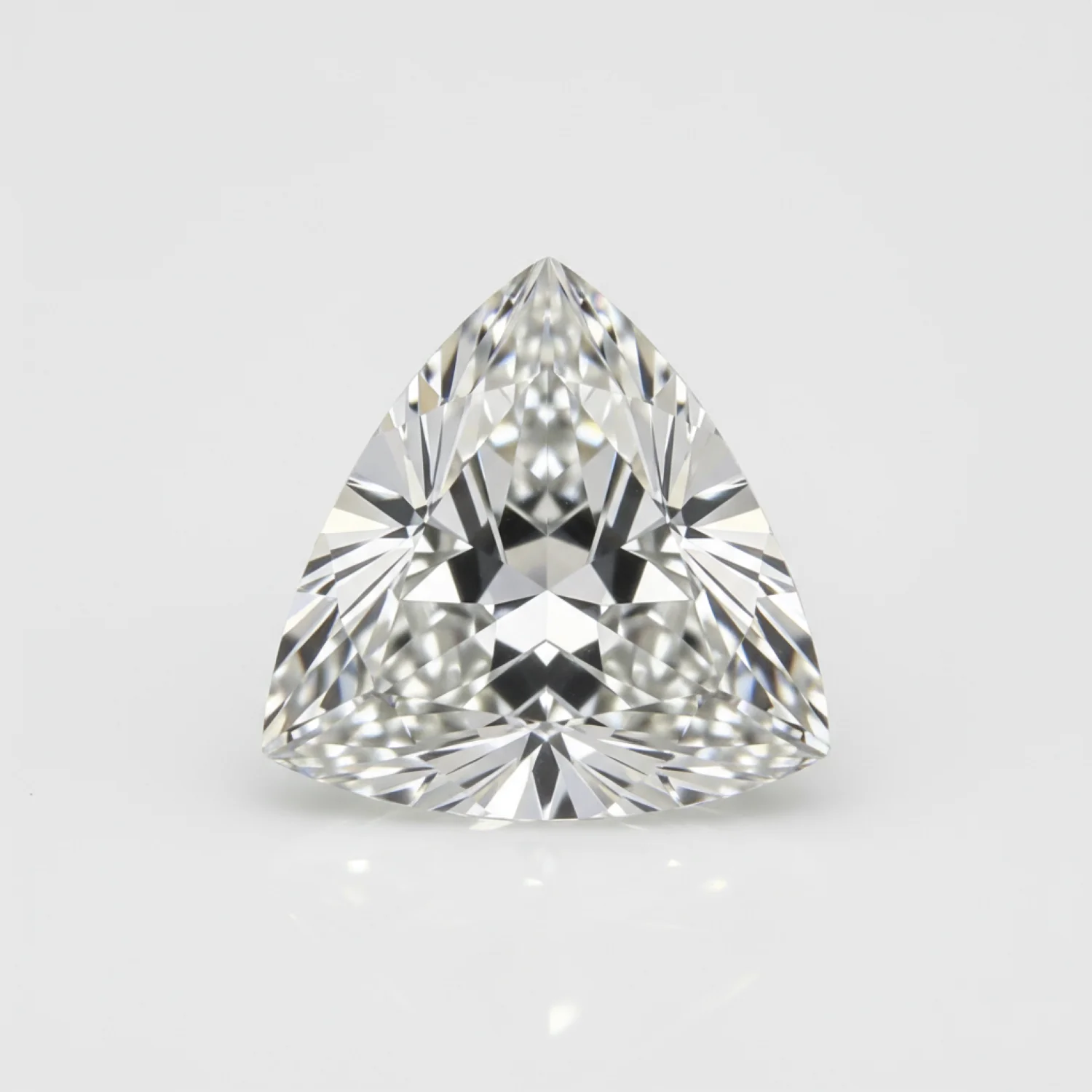 Lab Grown Diamond 1PC Large 12x12 MM Triangle Faceted White High-Quality Man Made Loose Gemstones - Image 2